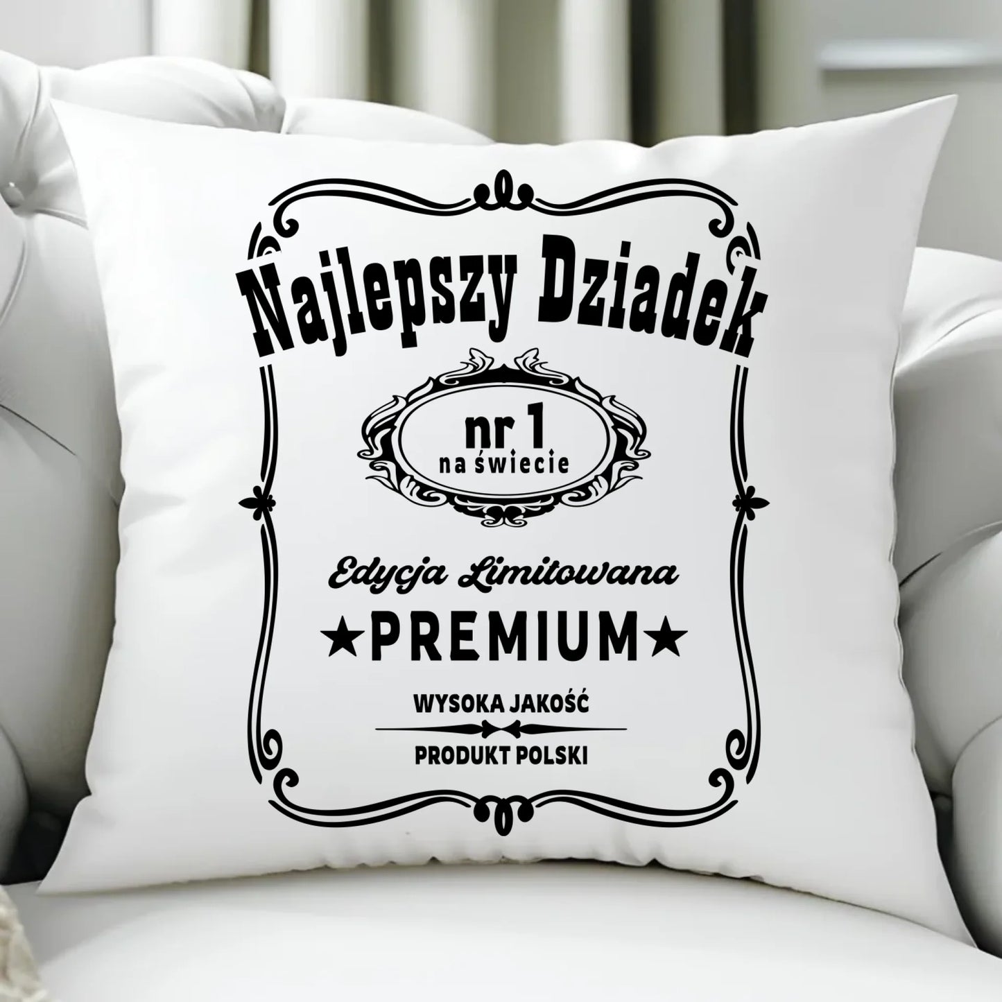 Poduszka dla dziadka - Najlepszy dziadek edycja limitowana D30 - StoryCups.pl
