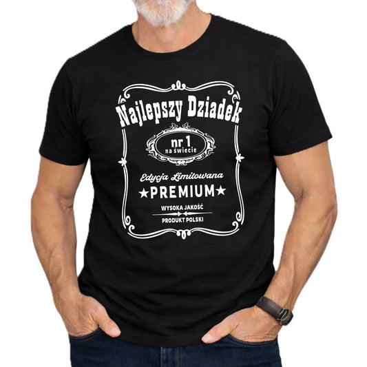 Koszulka dla dziadka - Najlepszy dziadek edycja limitowana D30 - StoryCups.pl