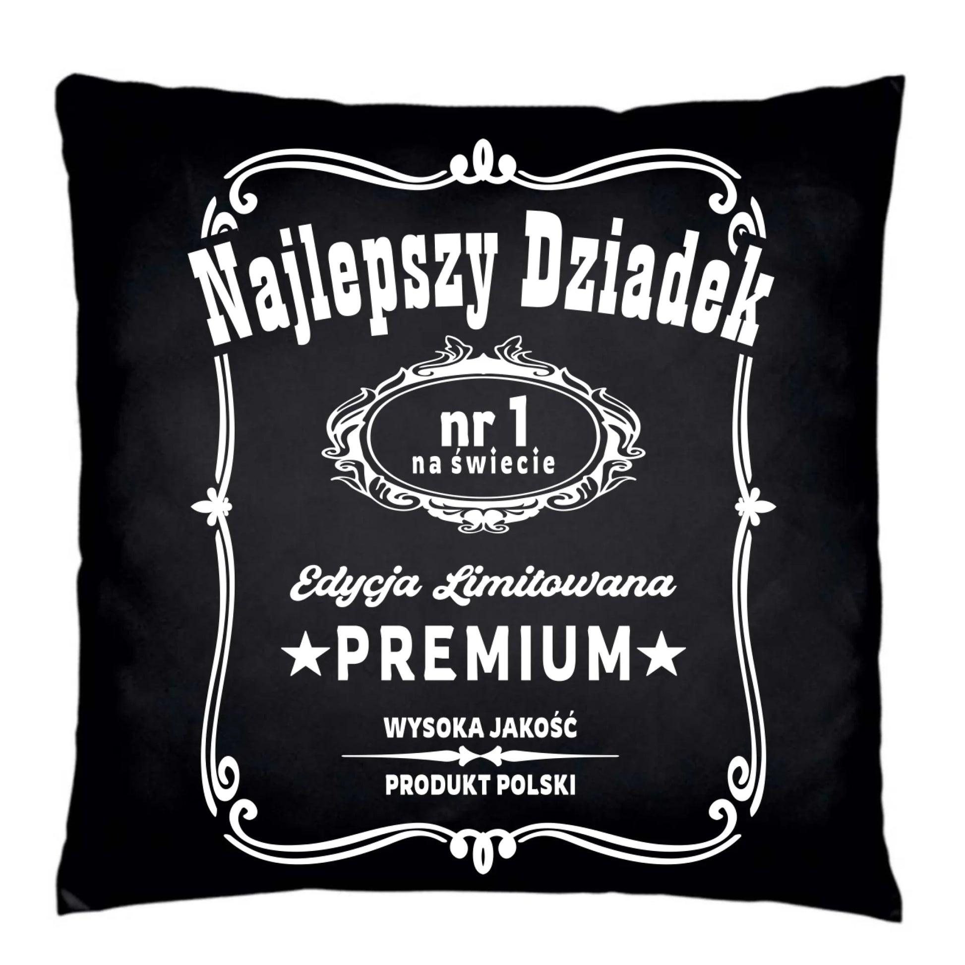 Poduszka dekoracyjna dla dziadka - Najlepszy dziadek edycja limitowana D30 - StoryCups.pl