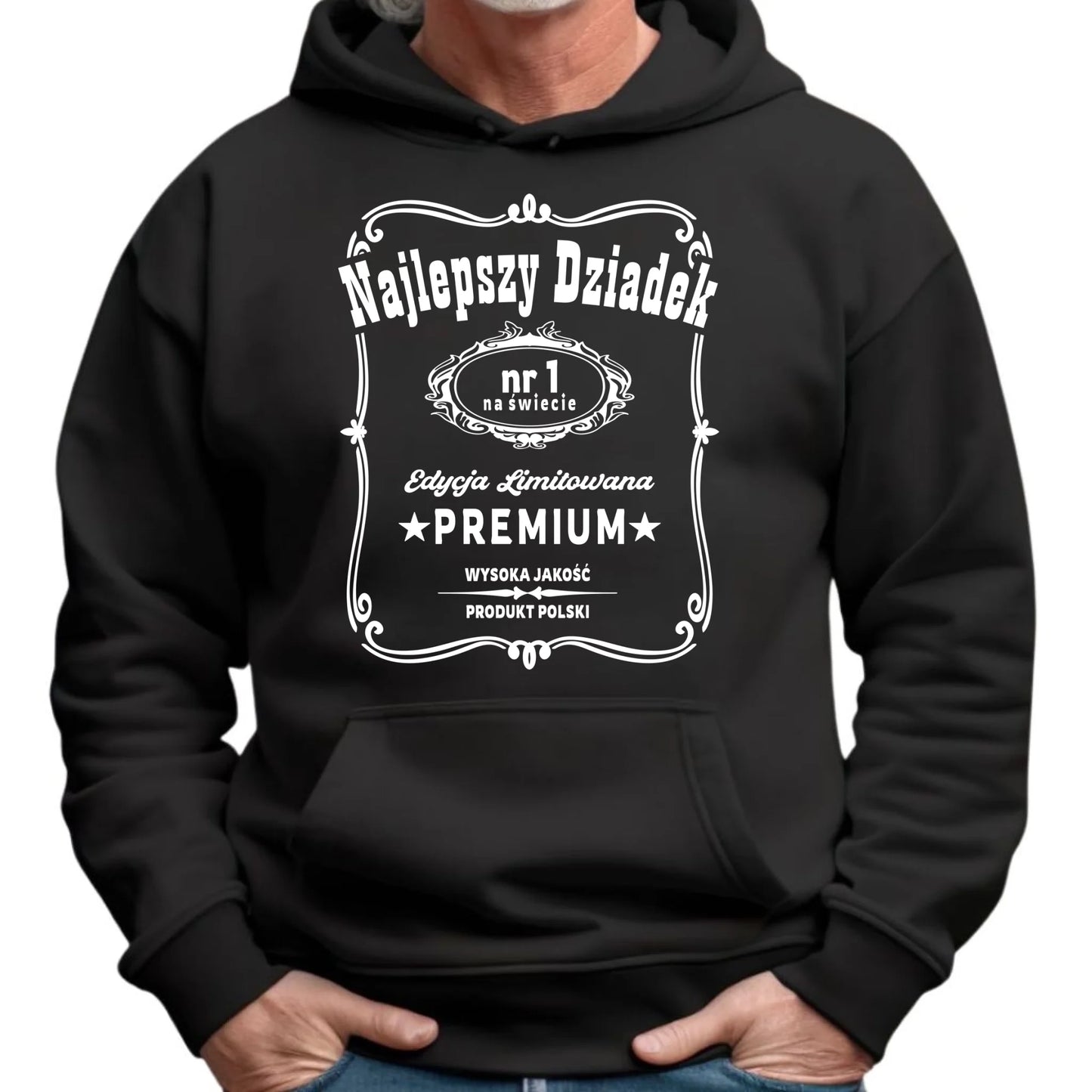 Bluza z kapturem dla dziadka - Najlepszy dziadek edycja limitowana D30 - StoryCups.pl