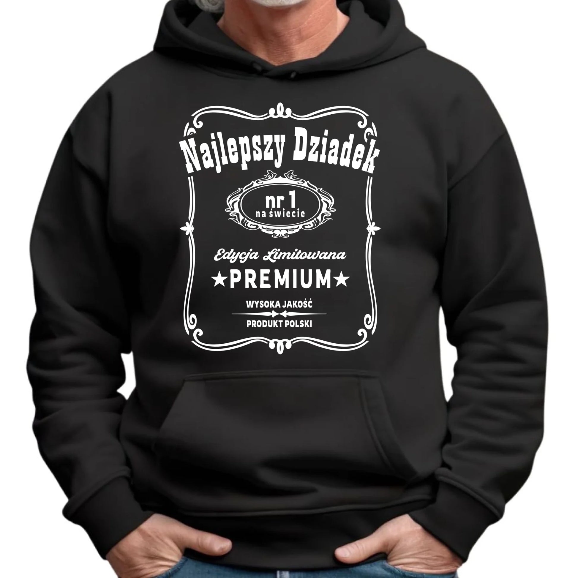 Bluza z kapturem dla dziadka - Najlepszy dziadek edycja limitowana D30 - StoryCups.pl