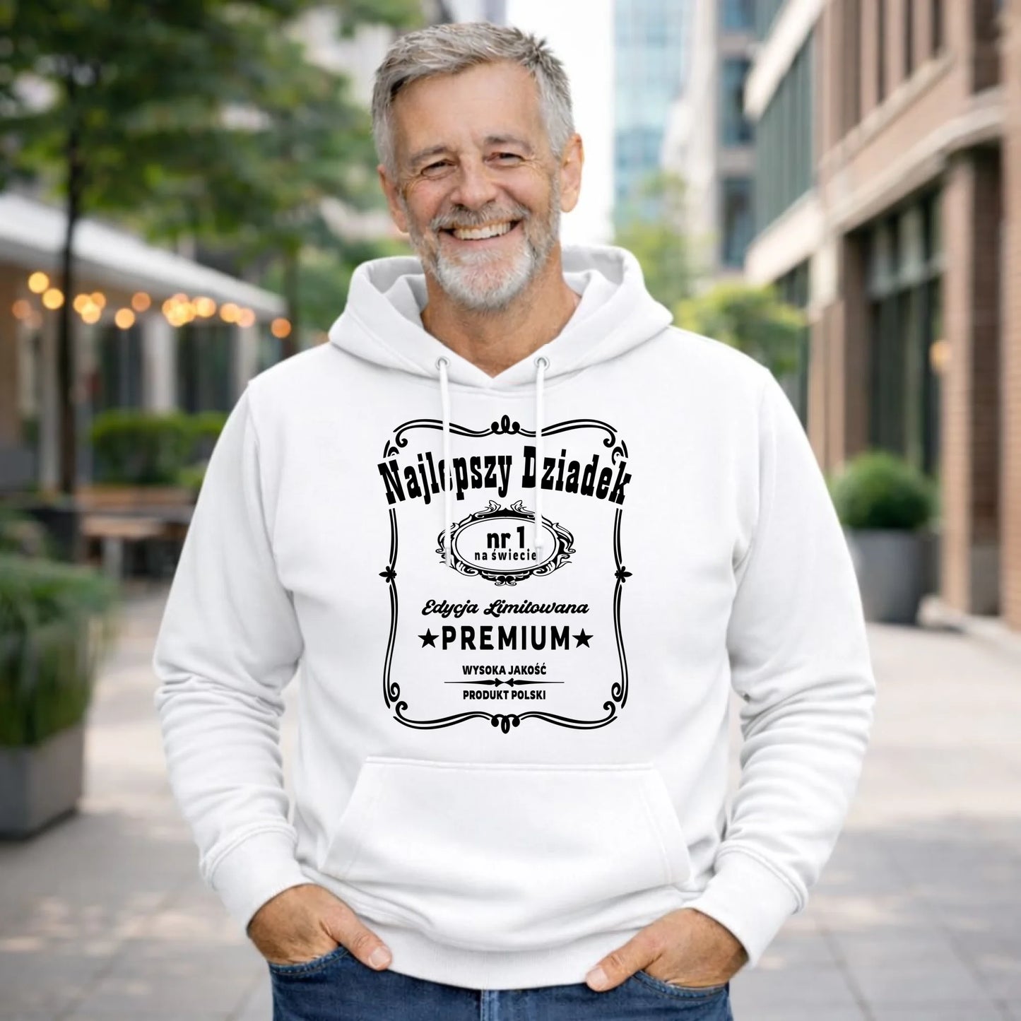 Bluza z kapturem dla dziadka - Najlepszy dziadek edycja limitowana D30 - StoryCups.pl