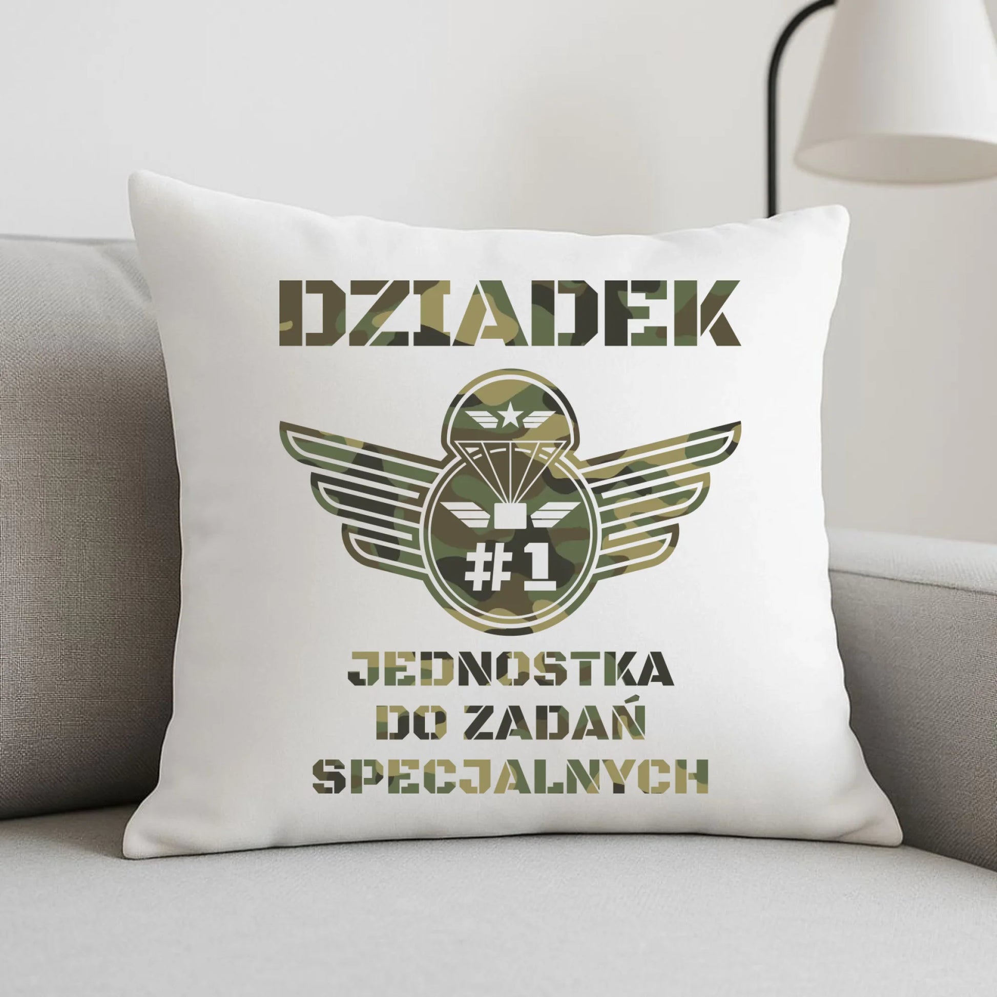 Poduszka dla dziadka - Dziadek jednostka do zadań specjalnych D31 - StoryCups.pl