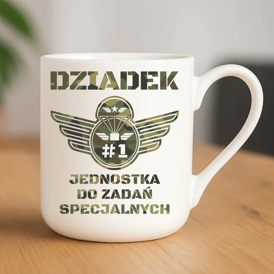 Kubek elegant dla dziadka - Dziadek jednostka do zadań specjalnych D31 - StoryCups.pl