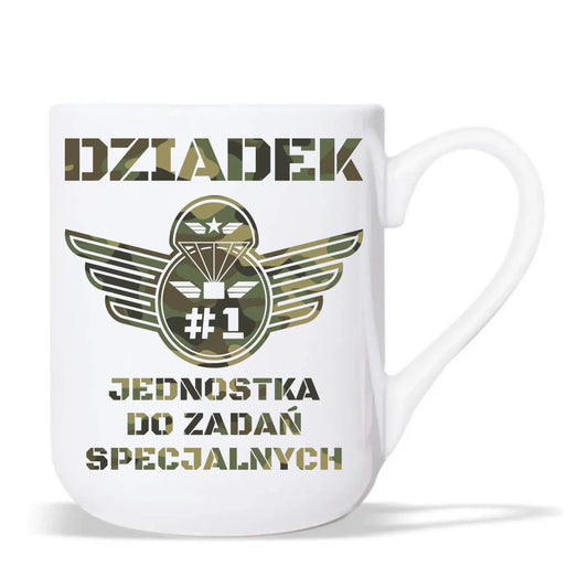 Kubek elegant dla dziadka - Dziadek jednostka do zadań specjalnych D31 - StoryCups.pl