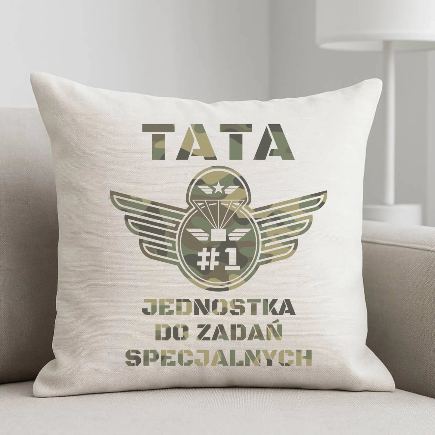 Poduszka dla taty - Tata jednostka do zadań specjalnych DT42 - StoryCups.pl