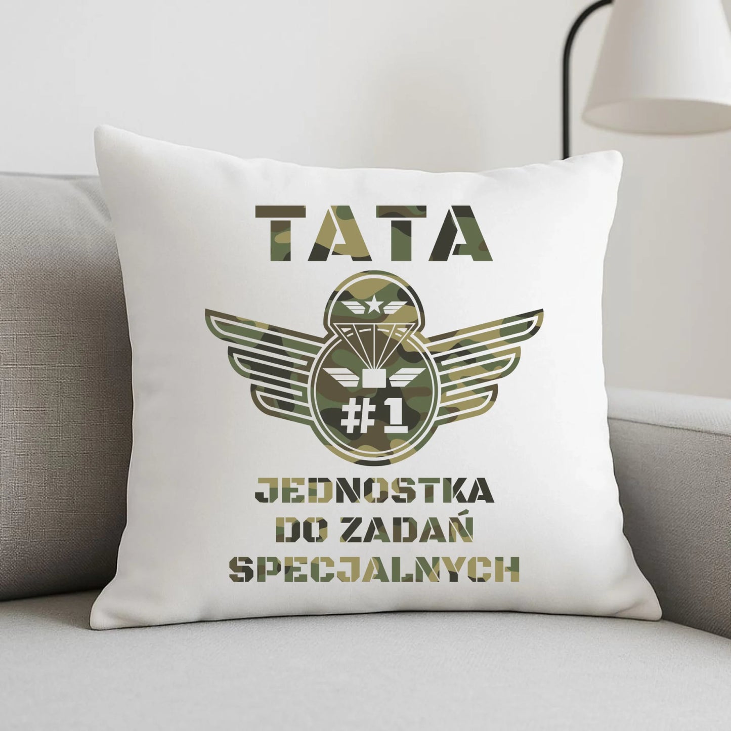 Poduszka dla taty - Tata jednostka do zadań specjalnych DT42 - StoryCups.pl