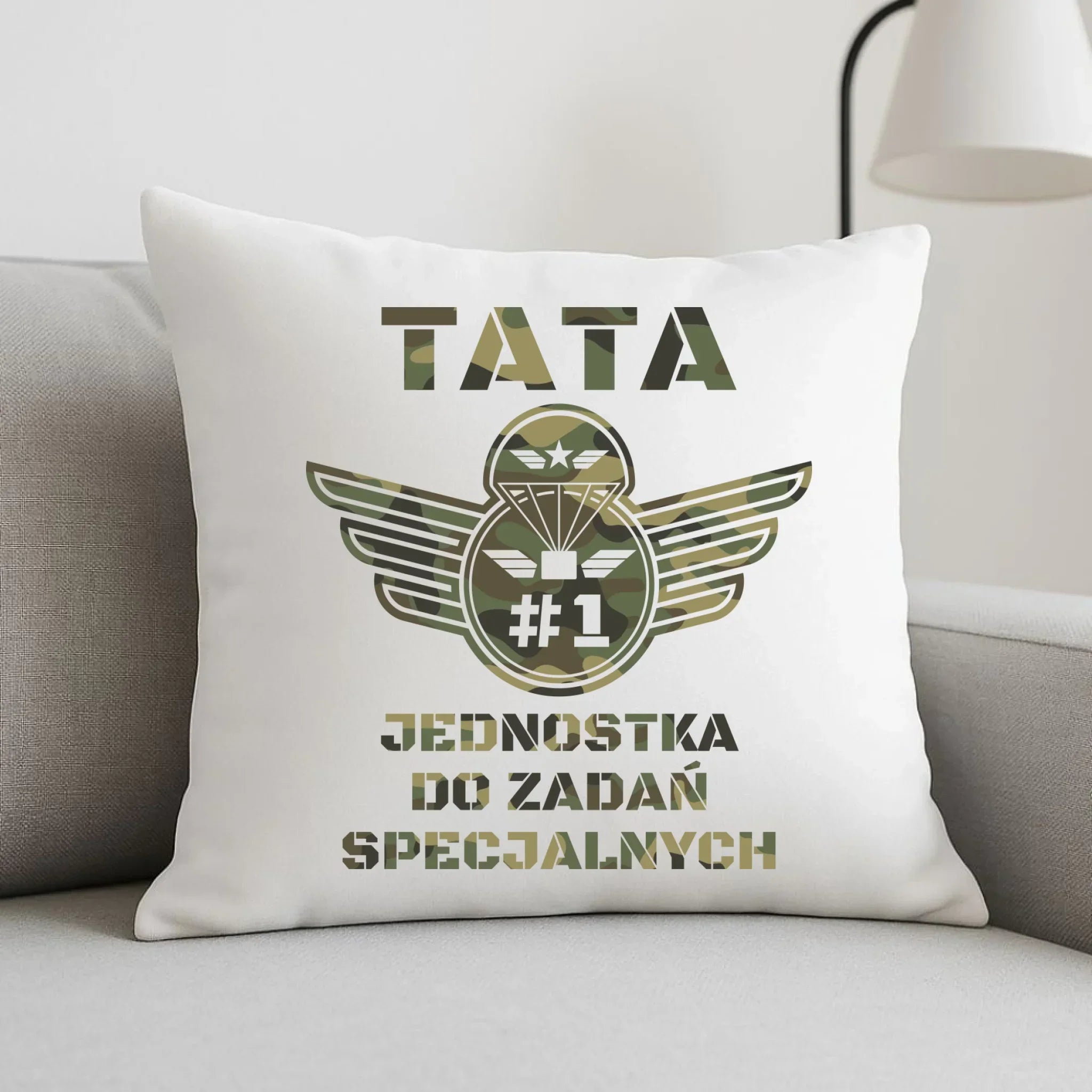 Poduszka dla taty - Tata jednostka do zadań specjalnych DT42 - StoryCups.pl