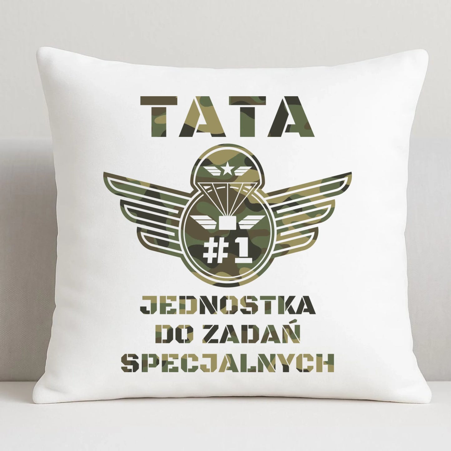 Poduszka dla taty - Tata jednostka do zadań specjalnych DT42 - StoryCups.pl
