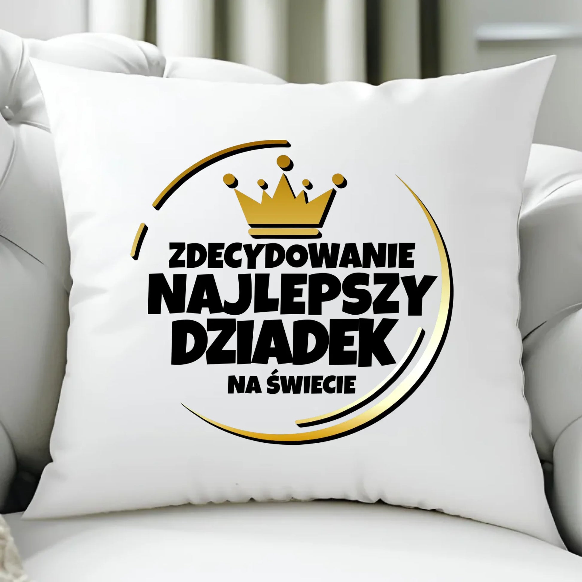 Poduszka dla dziadka - Zdecydowanie najlepszy dziadek D32 - StoryCups.pl