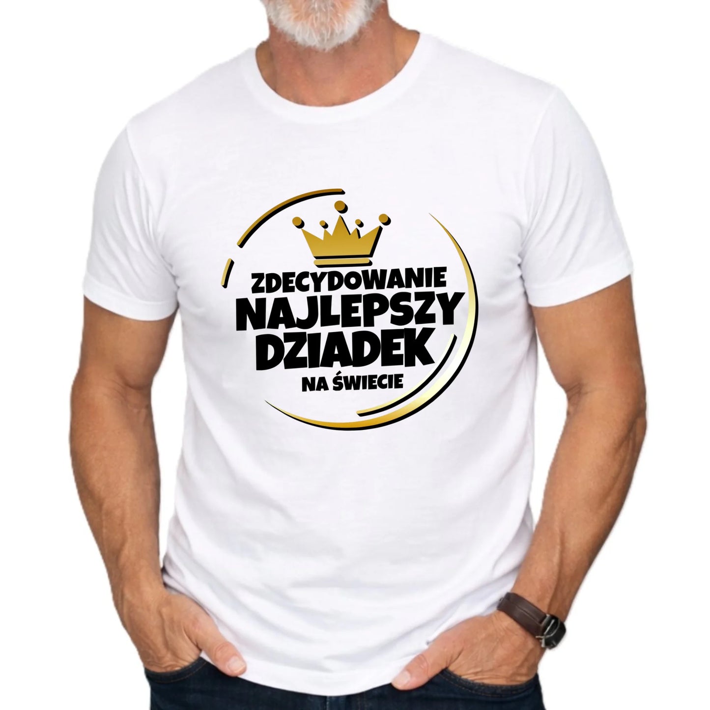 Koszulka dla dziadka - Zdecydowanie najlepszy dziadek D32 - StoryCups.pl
