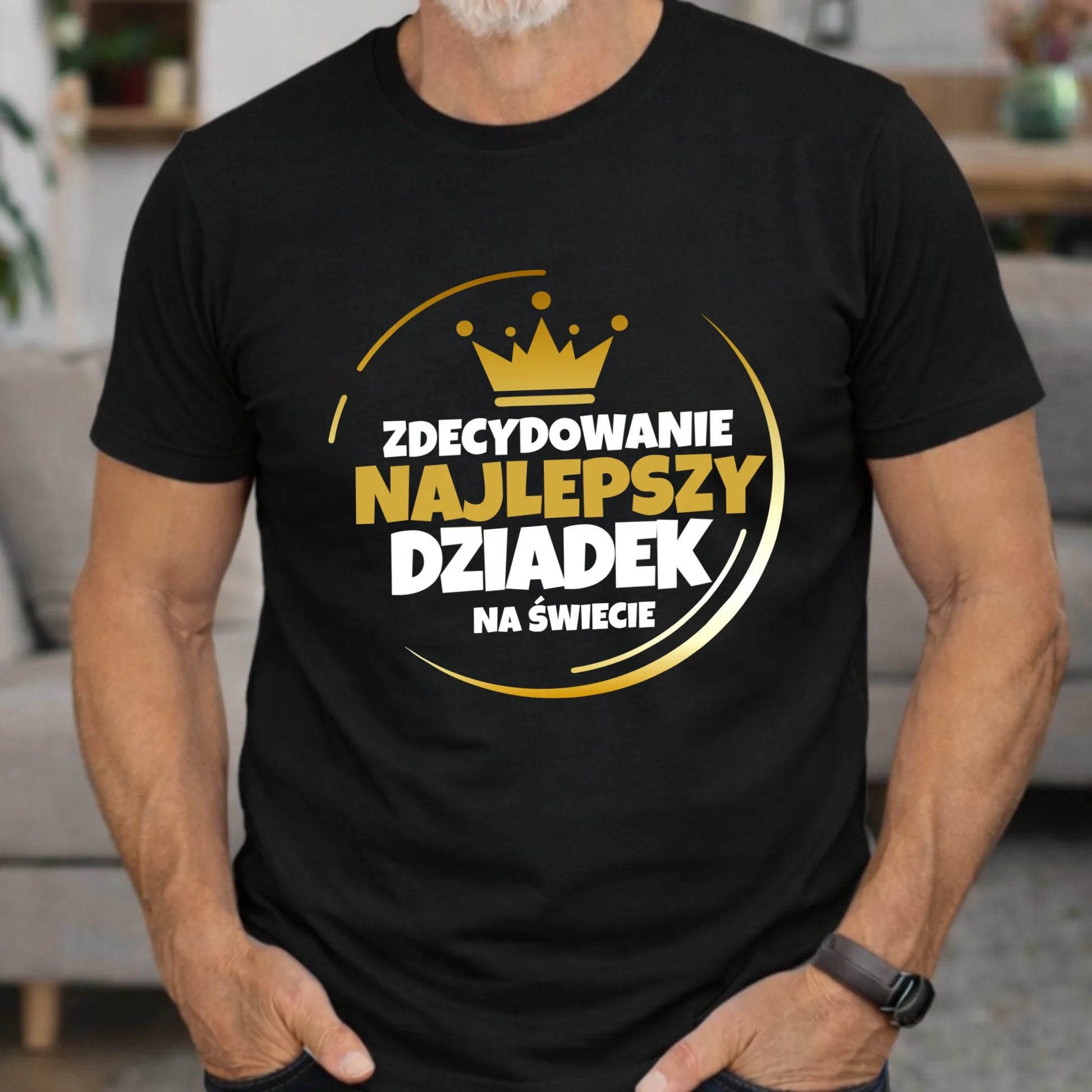 Koszulka dla dziadka - Zdecydowanie najlepszy dziadek D32 - StoryCups.pl