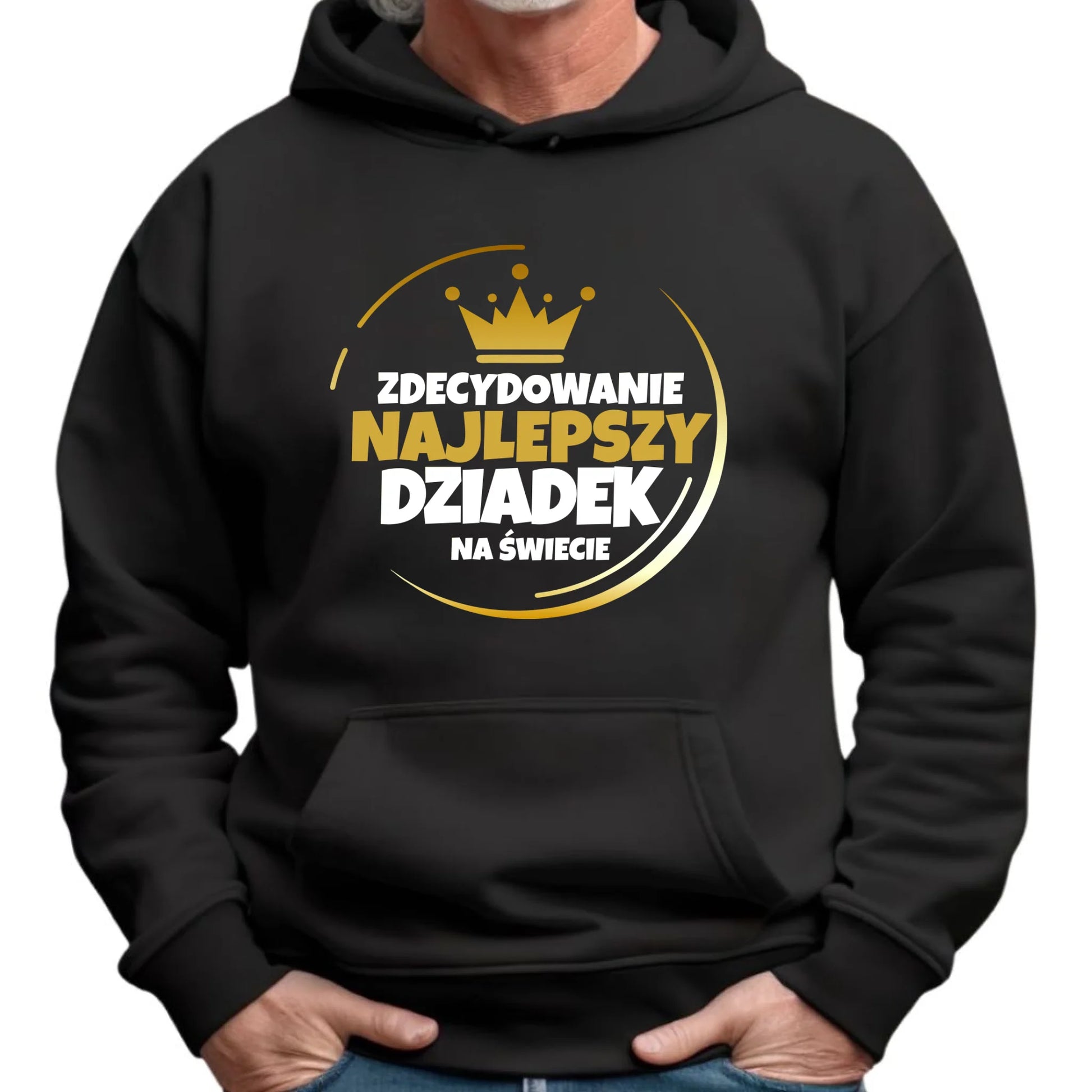 Bluza z kapturem dla dziadka - Zdecydowanie najlepszy dziadek D32 - StoryCups.pl
