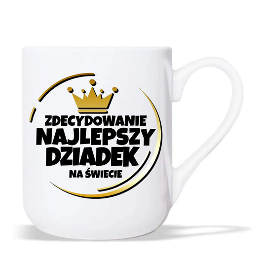Kubek elegant dla dziadka - Zdecydowanie najlepszy dziadek D32 - StoryCups.pl