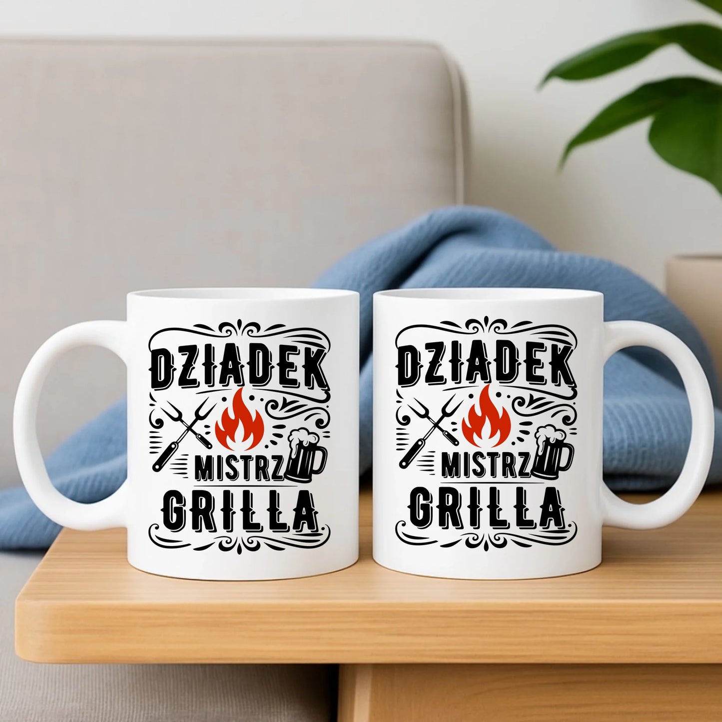 Kubek dla dziadka - Dziadek mistrz grilla D33 - StoryCups.pl