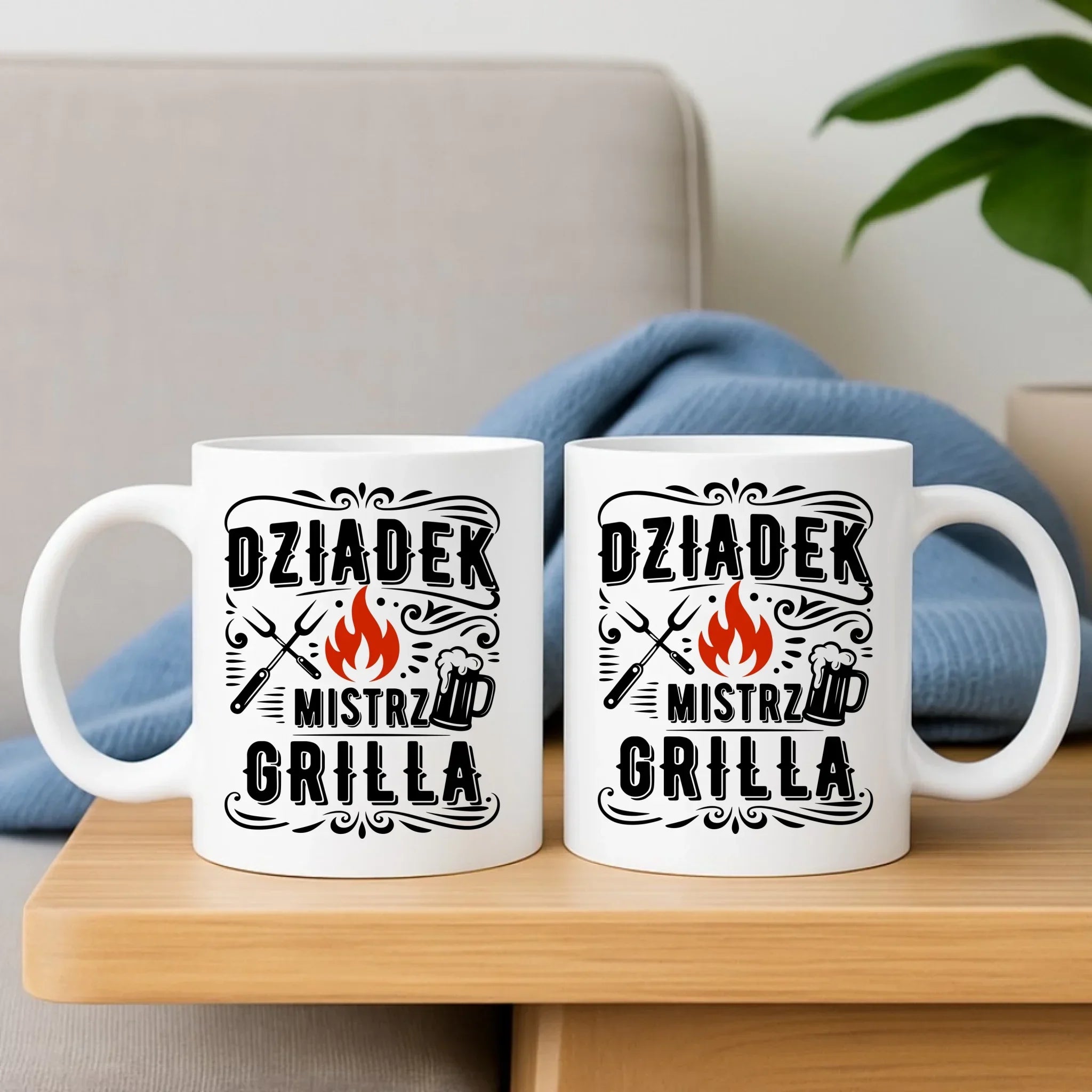 Kubek dla dziadka - Dziadek mistrz grilla D33 - StoryCups.pl