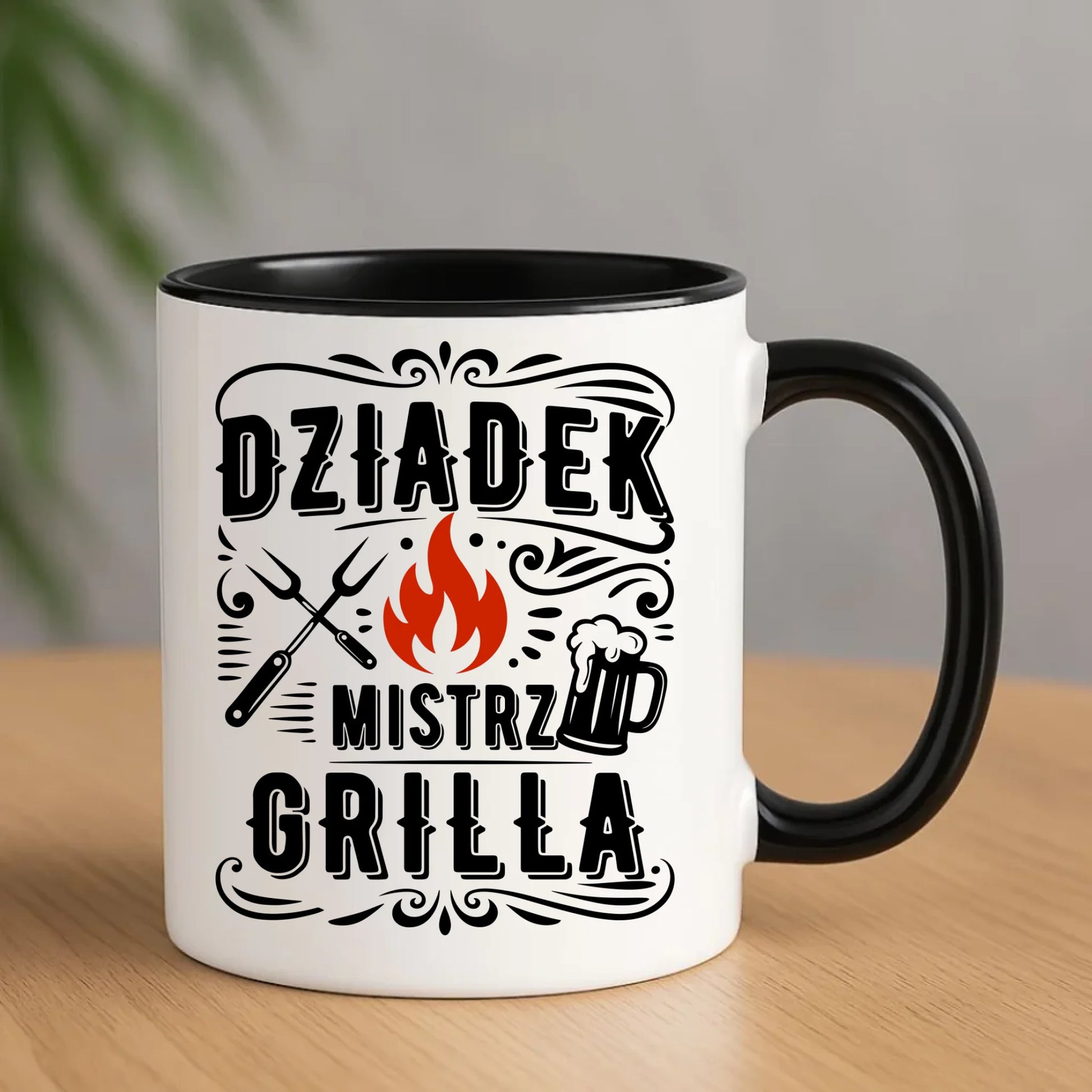 Kubek dla dziadka - Dziadek mistrz grilla D33 - StoryCups.pl