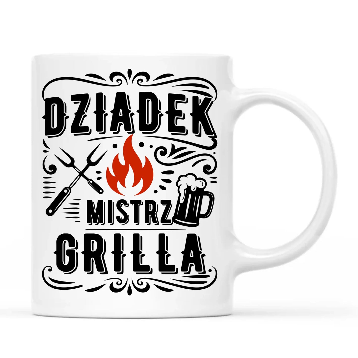 Kubek dla dziadka - Dziadek mistrz grilla D33 - StoryCups.pl