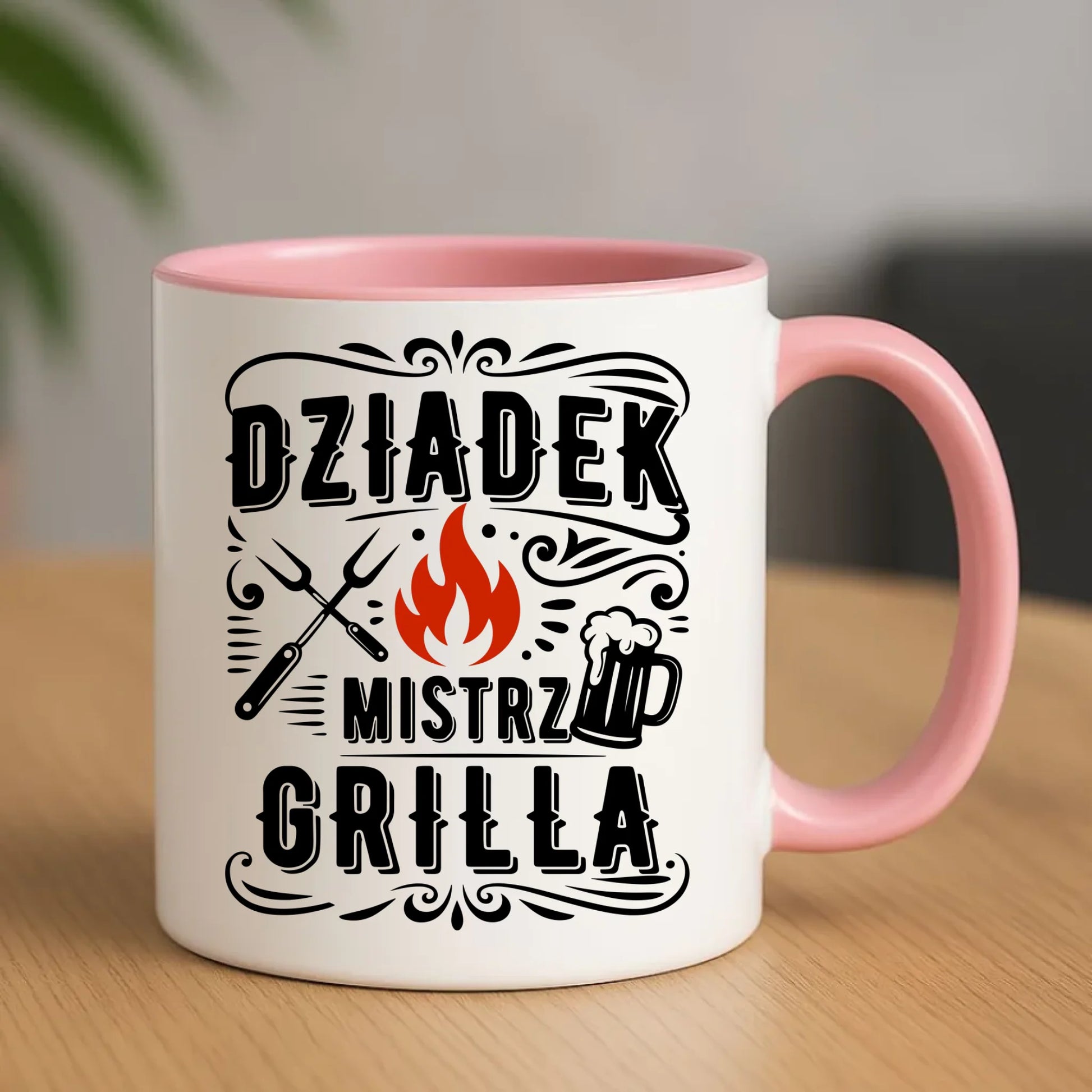 Kubek dla dziadka - Dziadek mistrz grilla D33 - StoryCups.pl