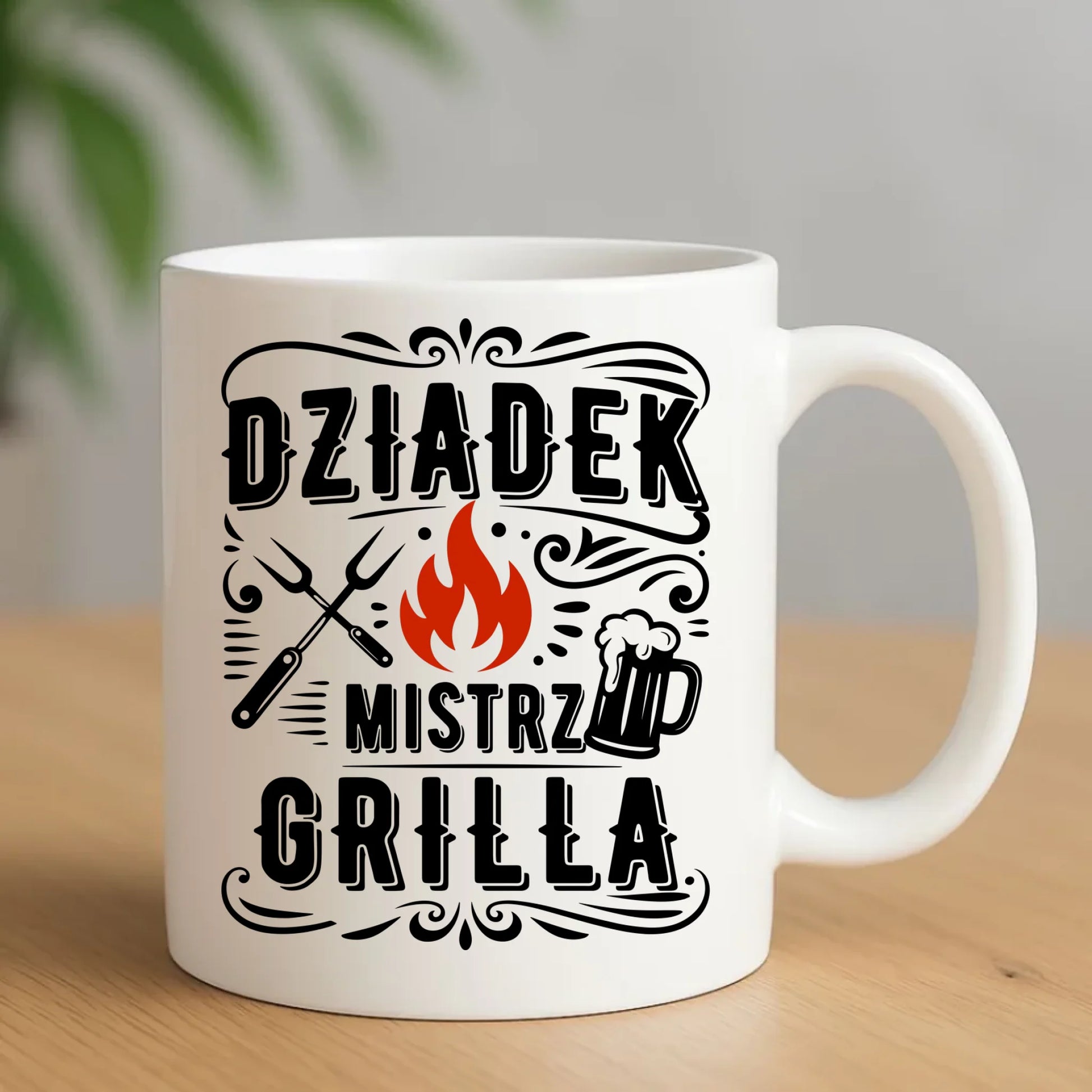 Kubek dla dziadka - Dziadek mistrz grilla D33 - StoryCups.pl