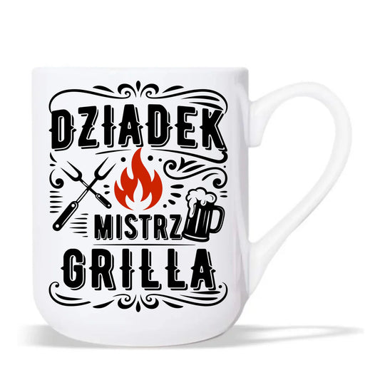 Kubek elegant dla dziadka - Dziadek mistrz grilla D33 - StoryCups.pl