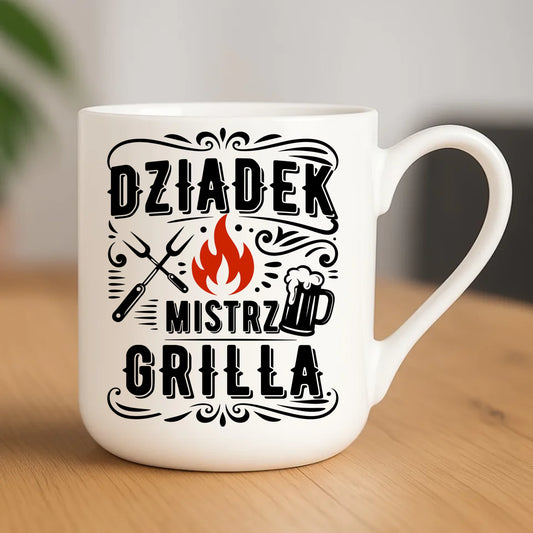 Kubek elegant dla dziadka - Dziadek mistrz grilla D33 - StoryCups.pl