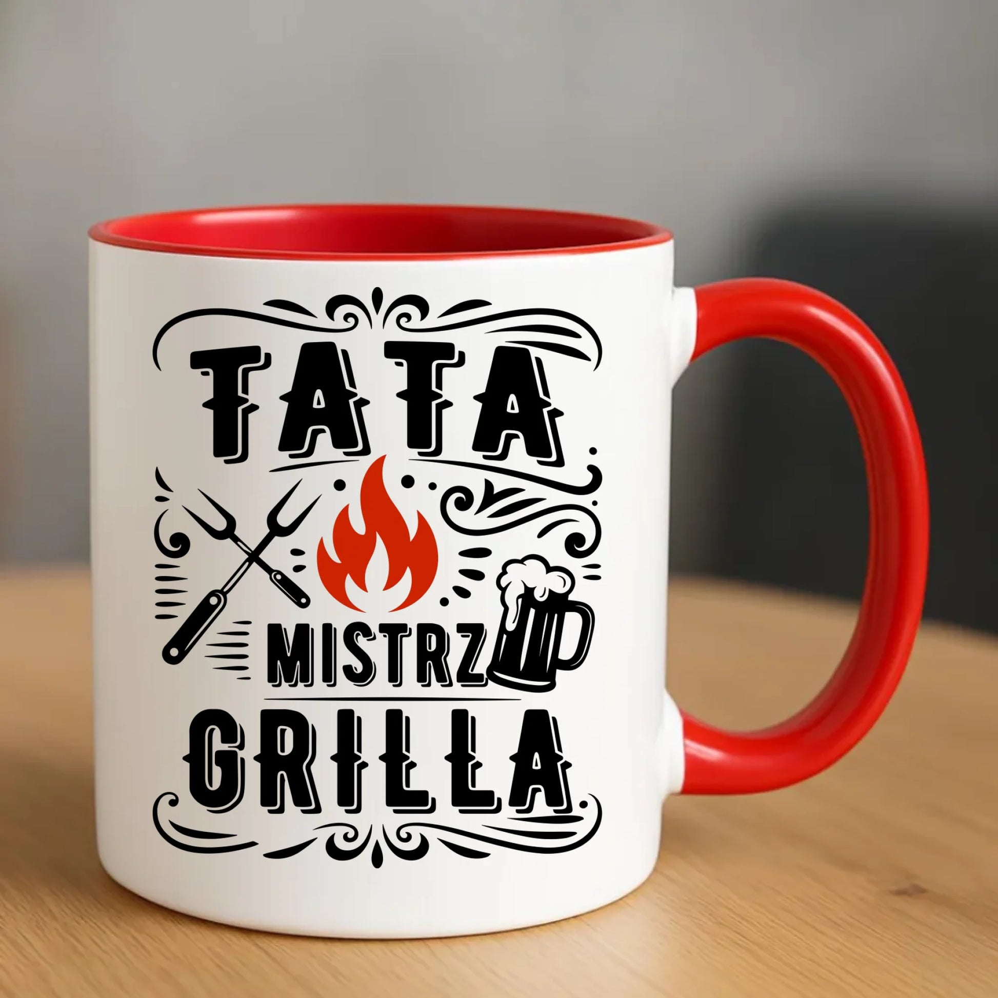 Kubek dla taty - Tata mistrz grilla DT53 - StoryCups.pl