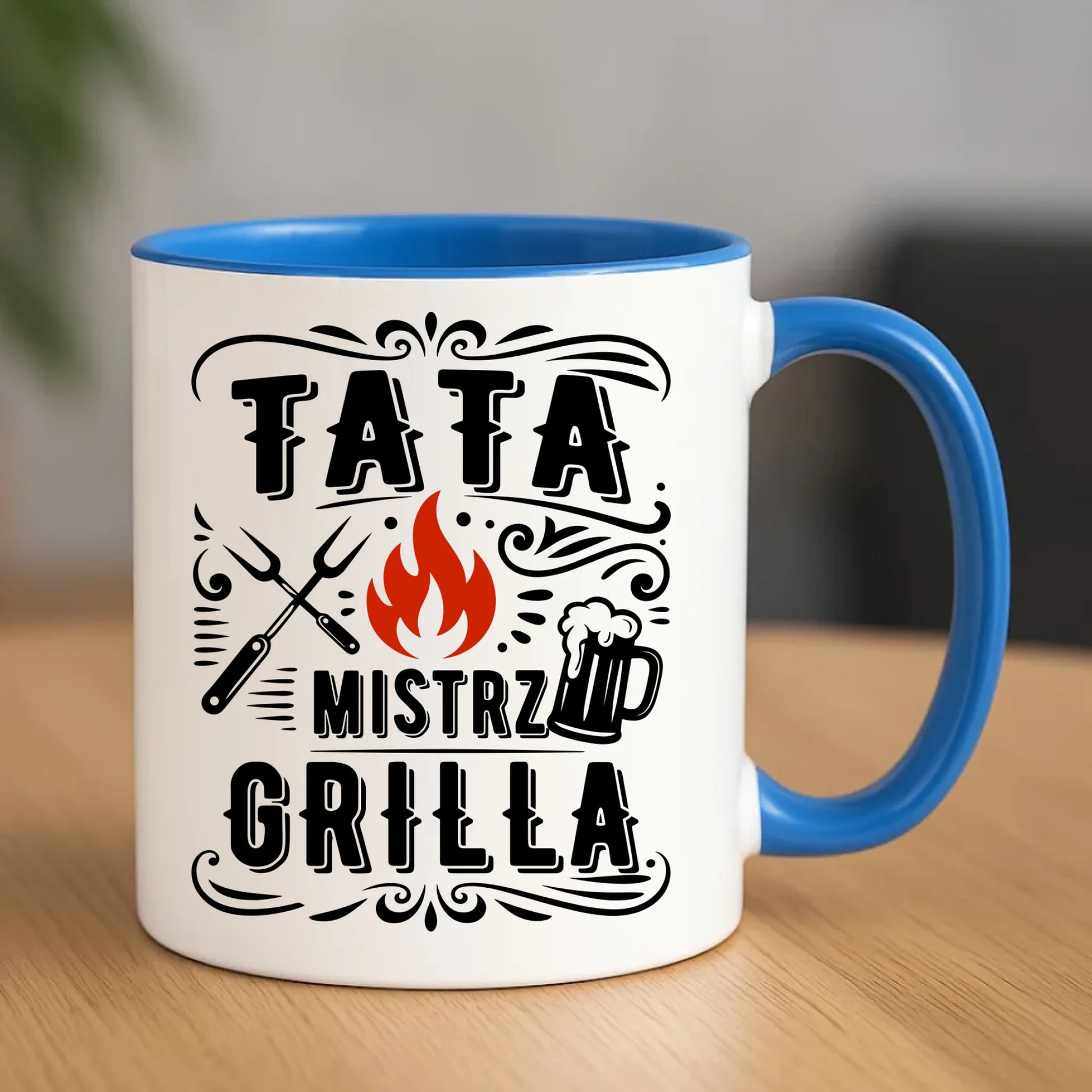 Kubek dla taty - Tata mistrz grilla DT53 - StoryCups.pl
