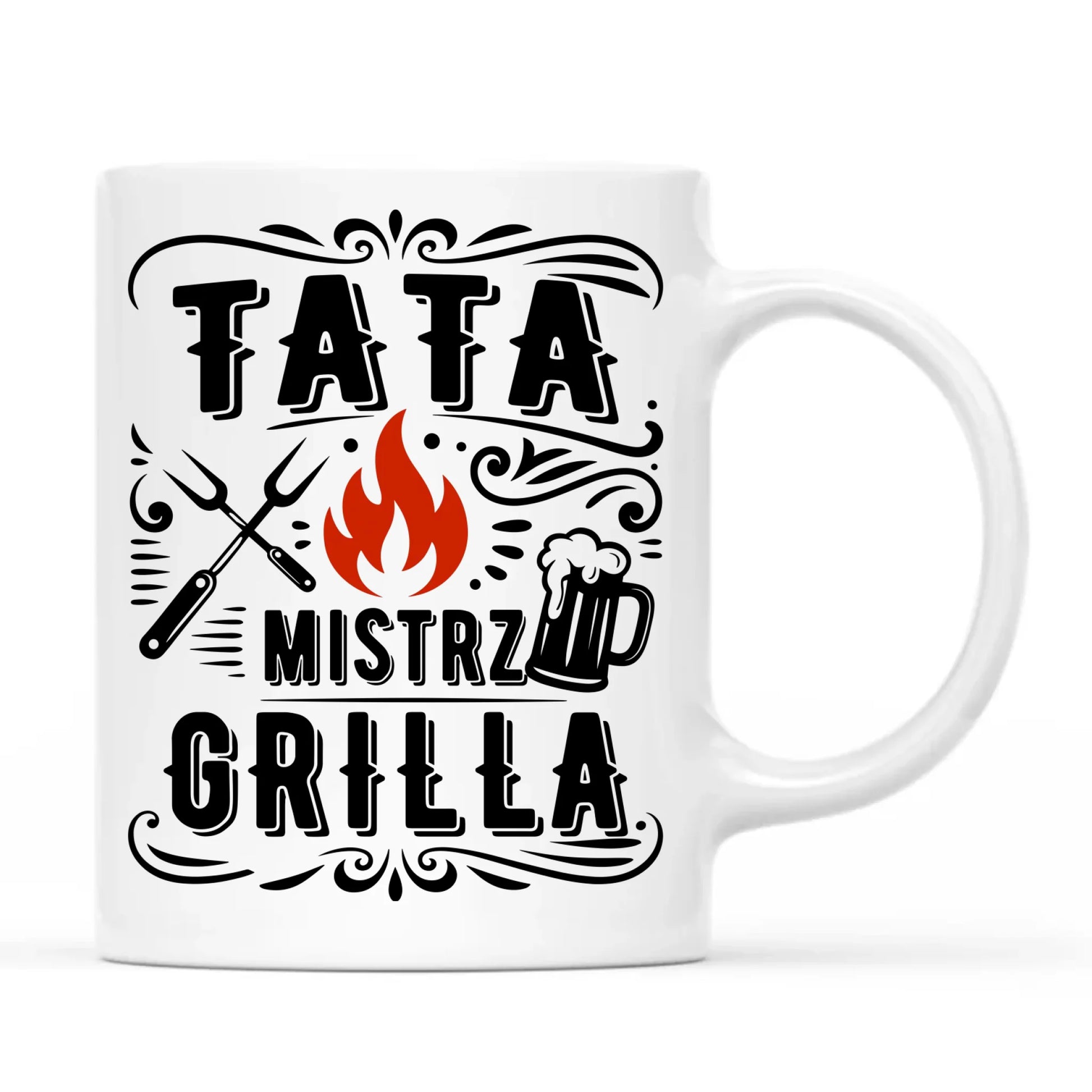 Kubek dla taty - Tata mistrz grilla DT53 - StoryCups.pl