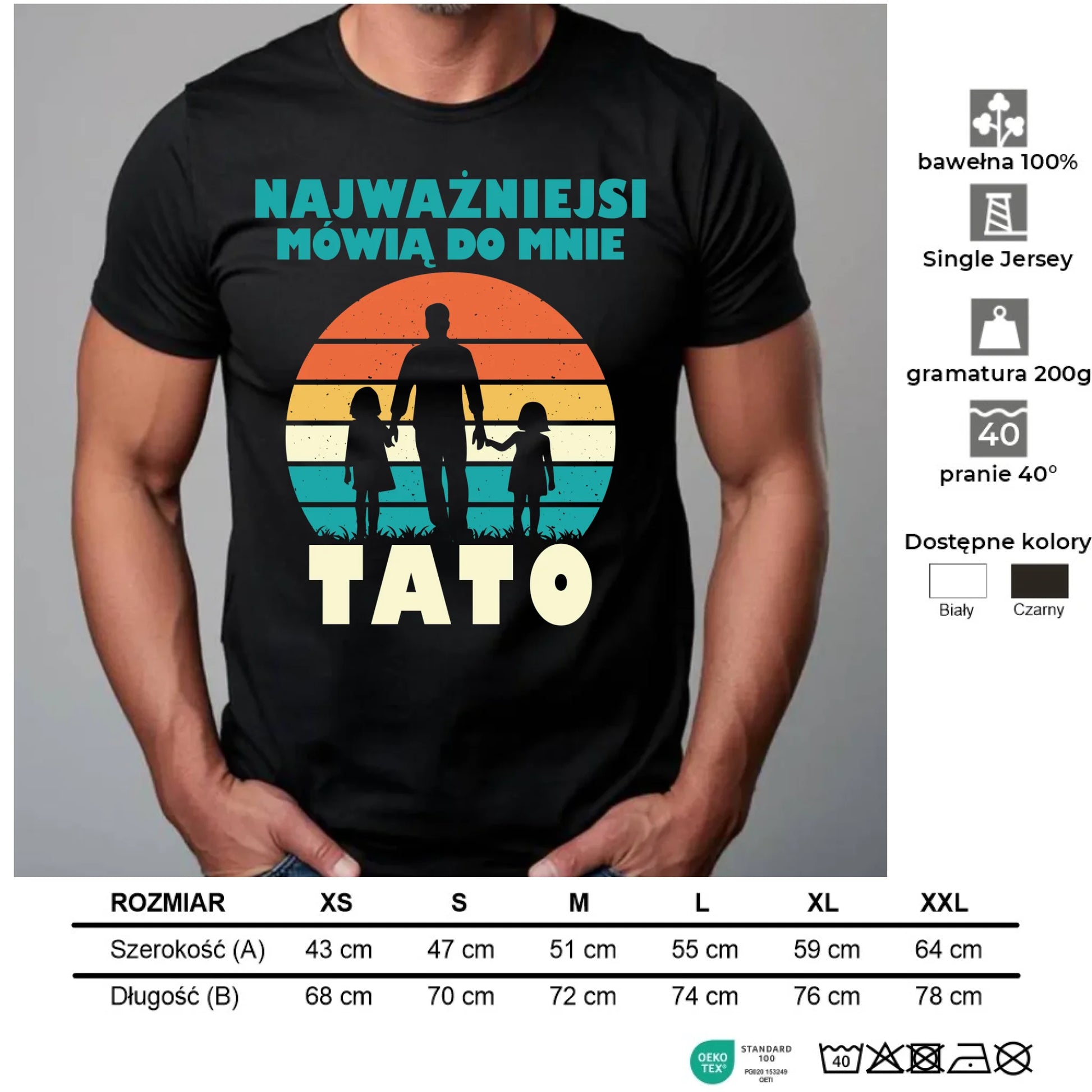 Koszulka dla taty - Najważniejsi mówią do mnie tato DT31 - StoryCups.pl