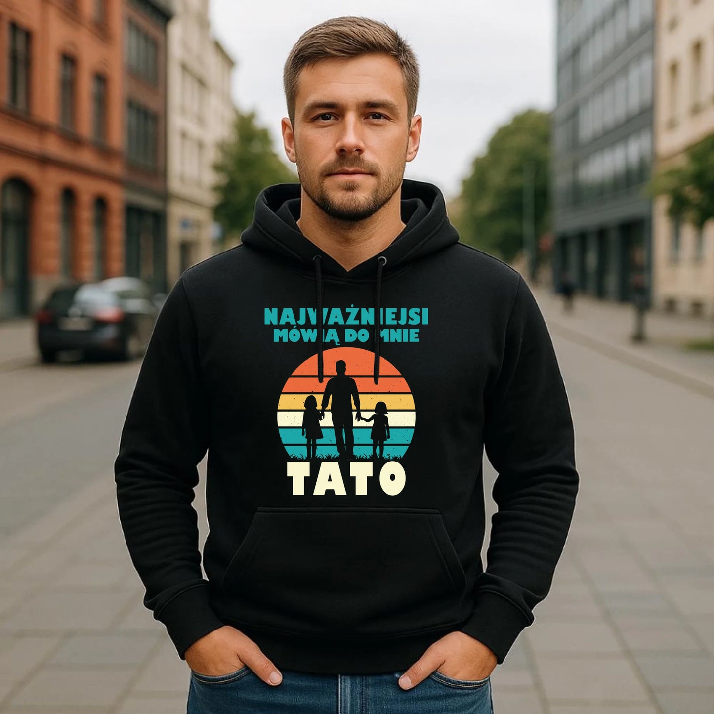 Bluza z kapturem dla taty - Najważniejsi mówią do mnie tato DT31 - StoryCups.pl