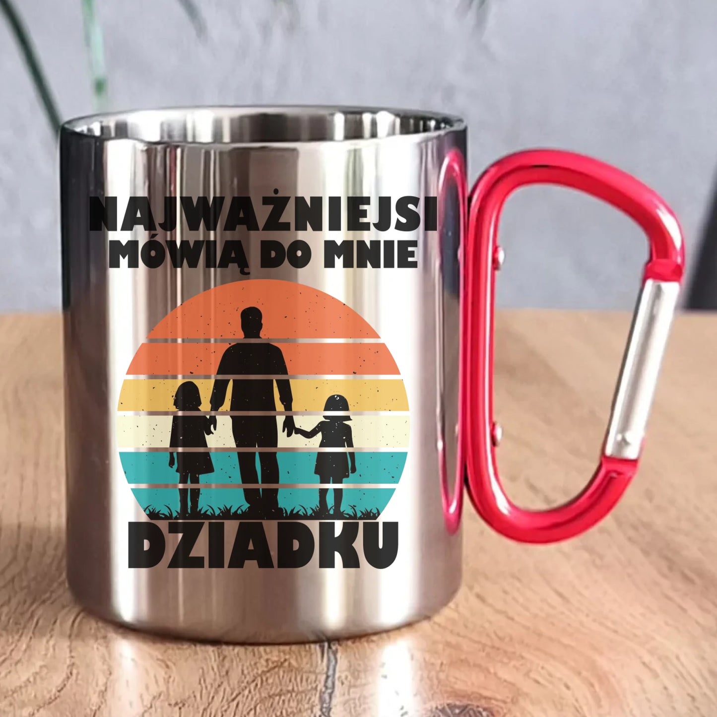 Kubek metalowy dla dziadka - Najważniejsi mówią do mnie dziadku D34 - StoryCups.pl
