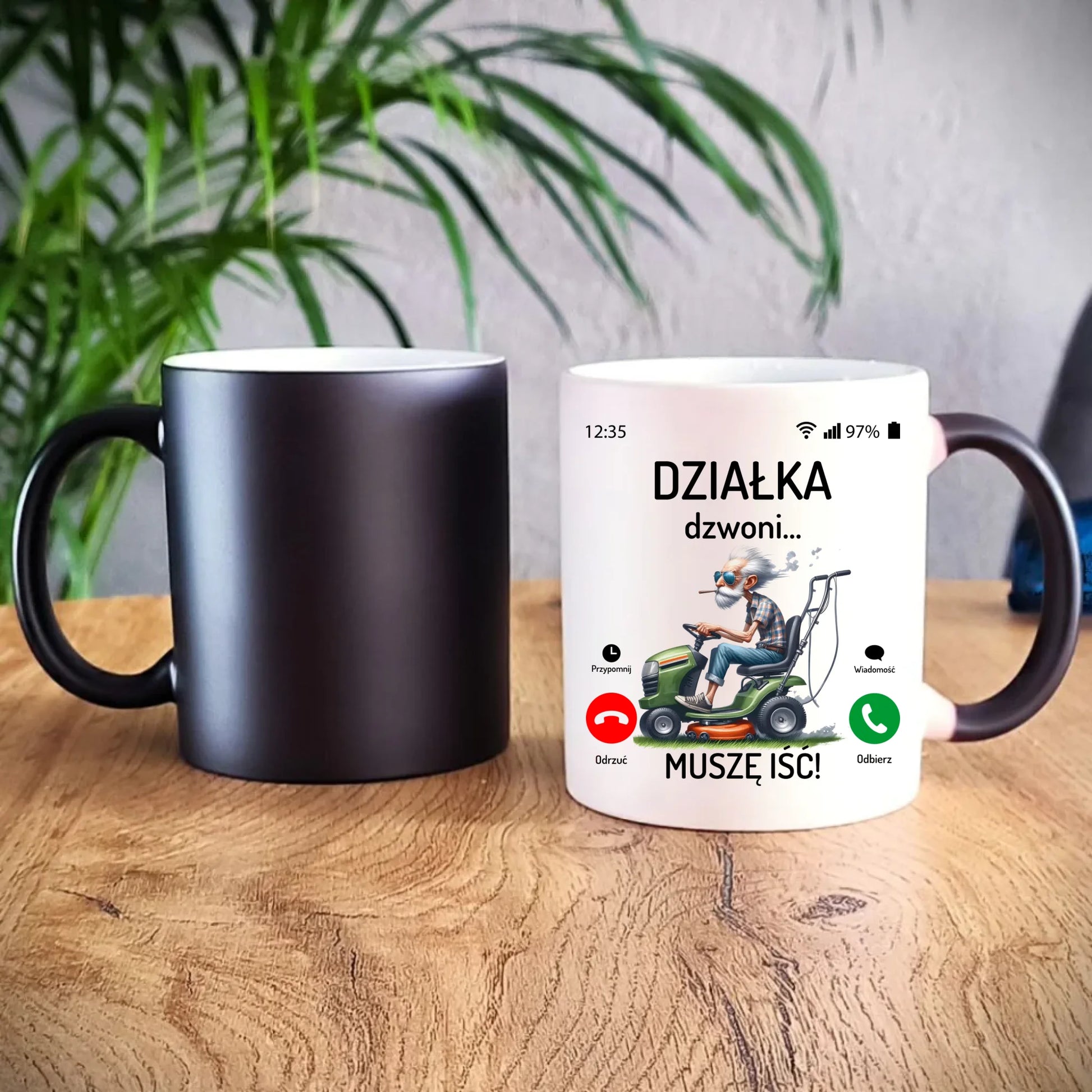 Kubek magiczny dla dziadka - Działka dzwoni muszę iść D35 - StoryCups.pl