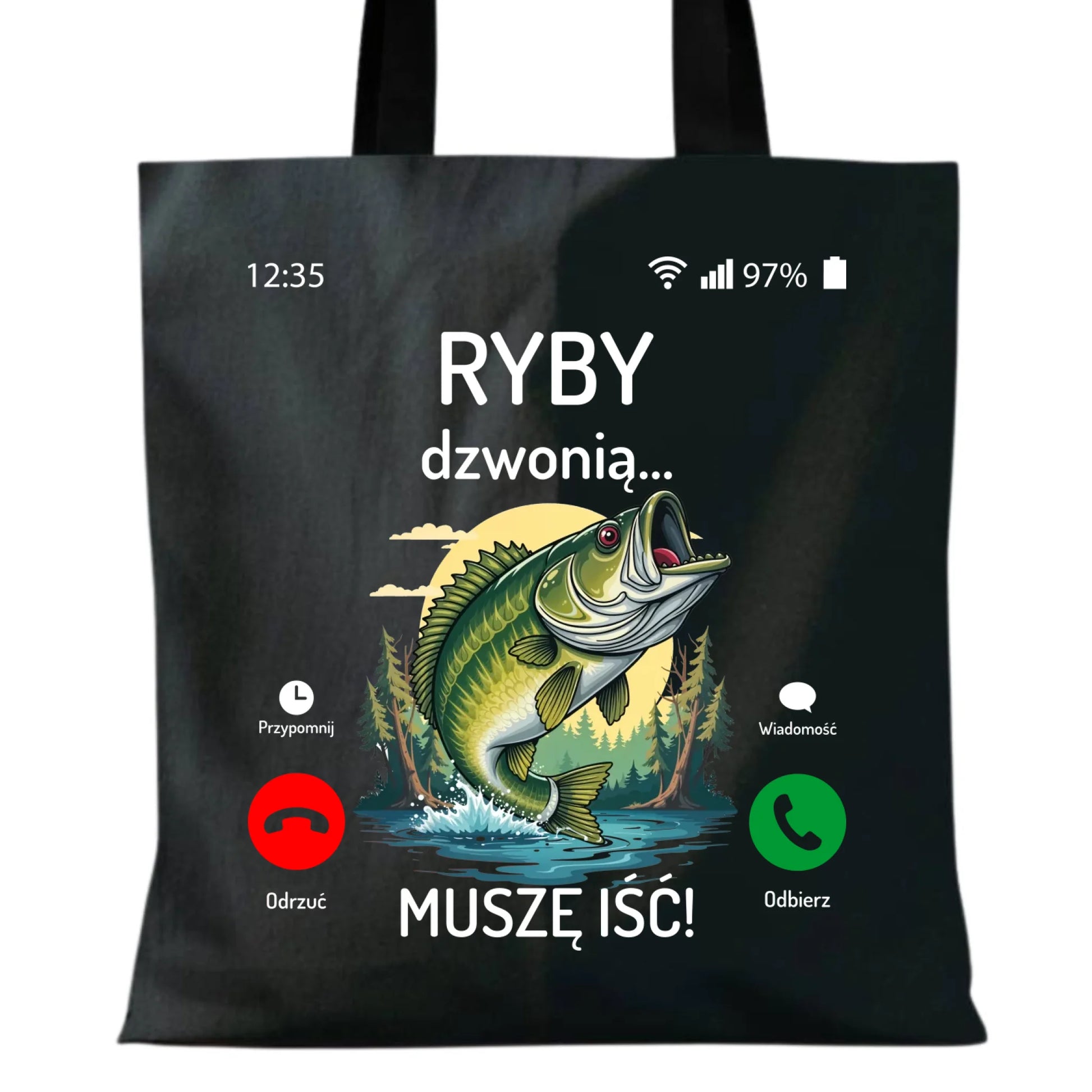 Torba dla dziadka wędkarza - Ryby dzwonią muszę iść D37 - StoryCups.pl