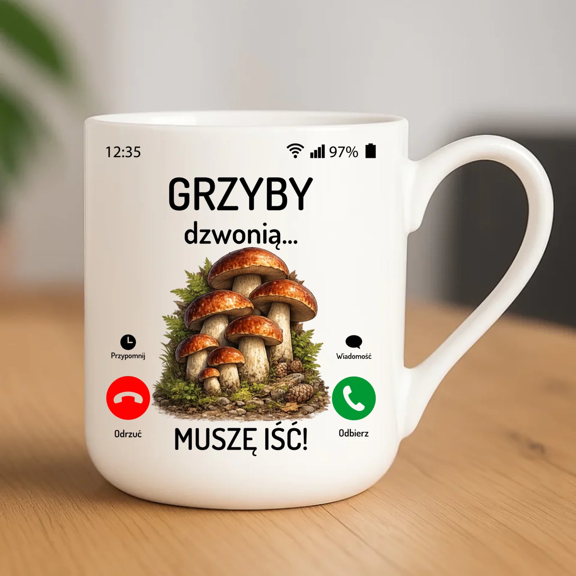 Kubek elegant dla dziadka wędkarza - Ryby dzwonią muszę iść D37 - StoryCups.pl