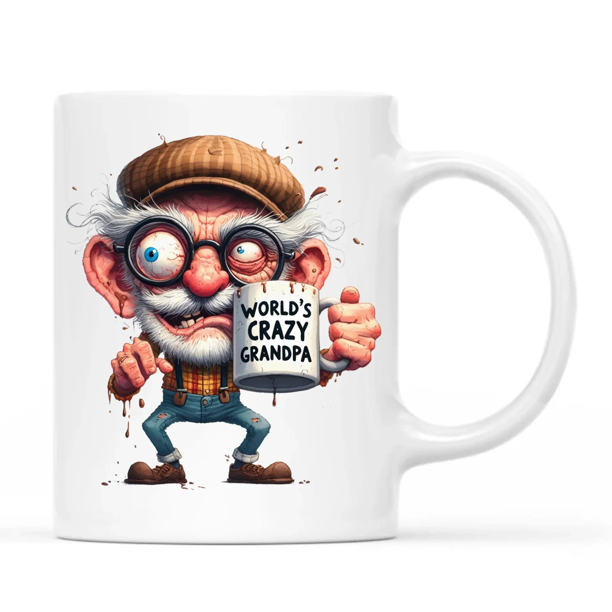 Kubek dla dziadka - Crazy grandpa D38 - StoryCups.pl