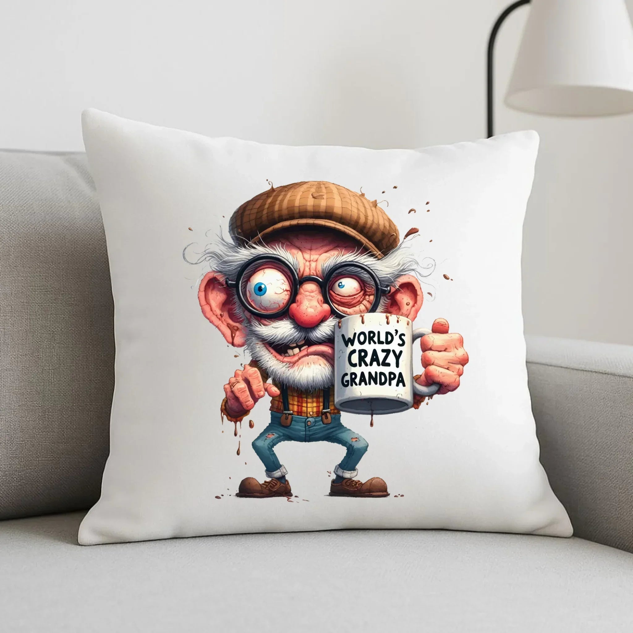 Poduszka dla dziadka - Crazy grandpa D38 - StoryCups.pl
