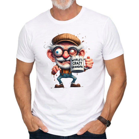 Koszulka dla dziadka - Crazy grandpa D38 - StoryCups.pl