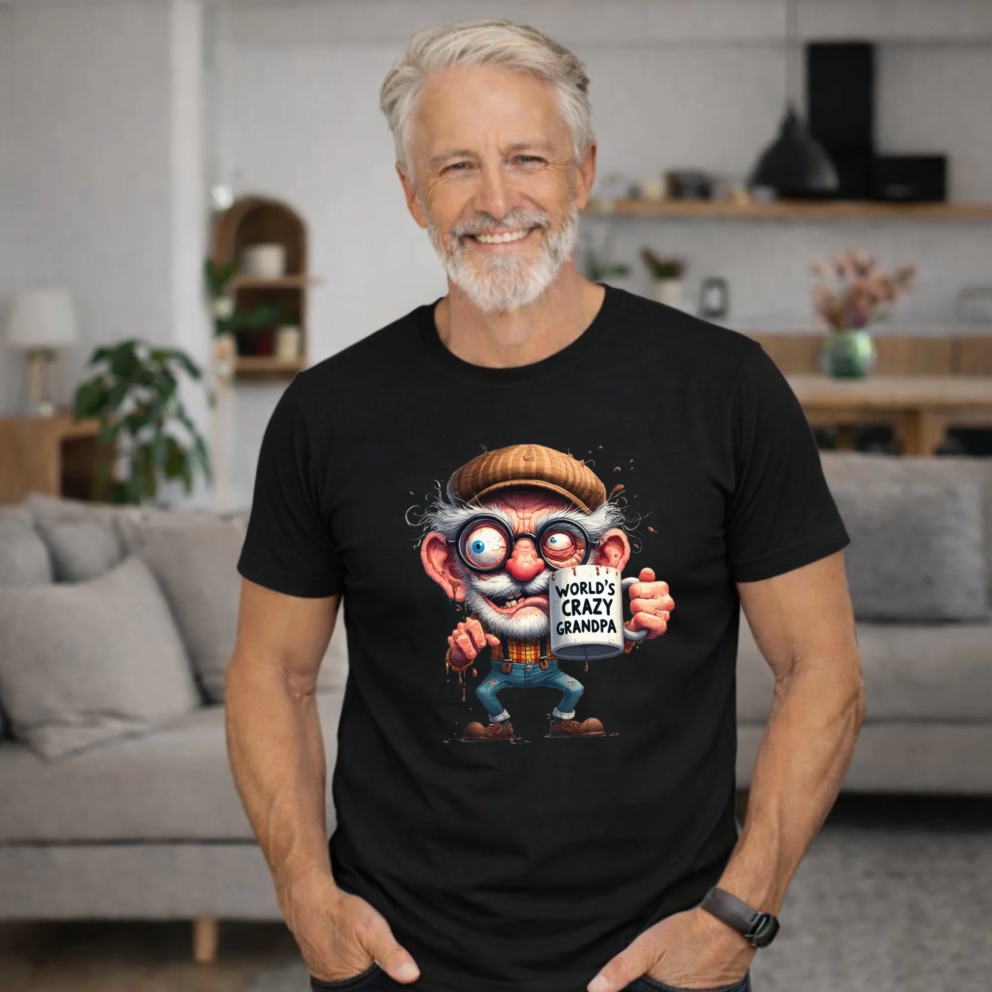 Koszulka dla dziadka - Crazy grandpa D38 - StoryCups.pl