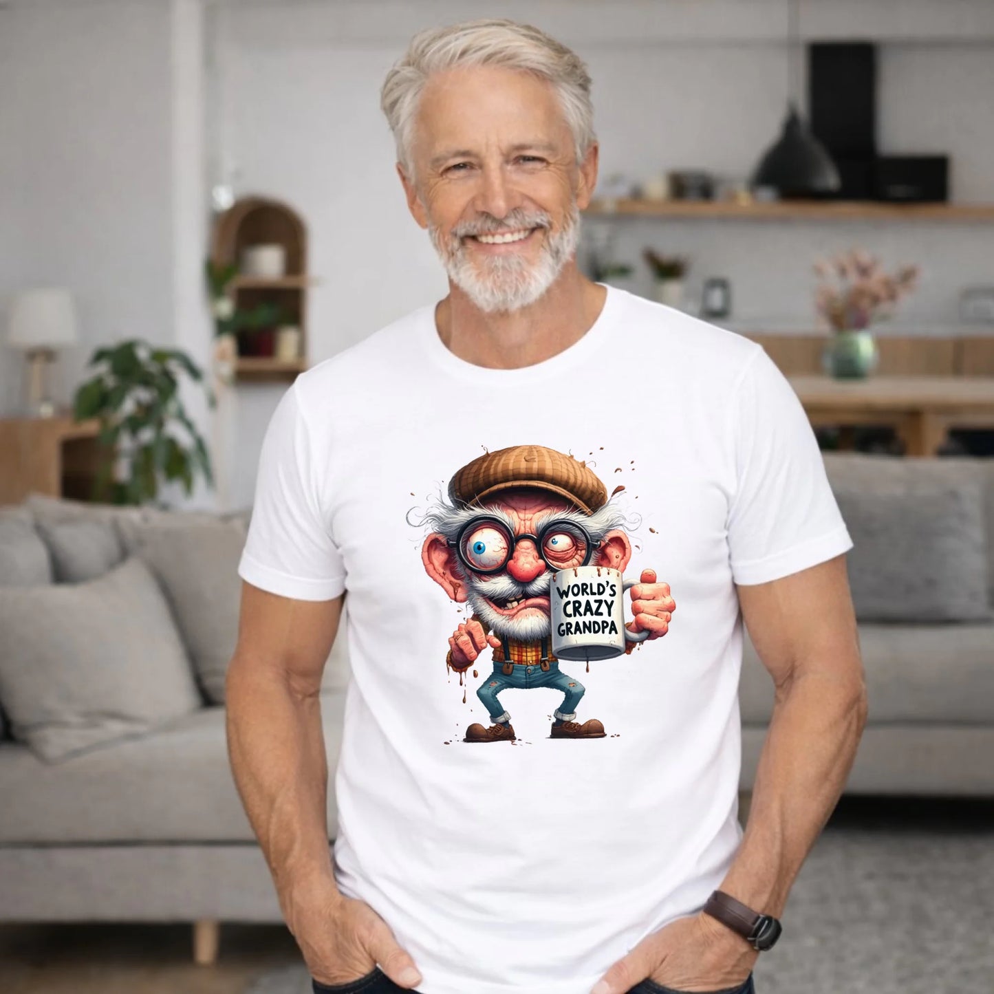 Koszulka dla dziadka - Crazy grandpa D38 - StoryCups.pl