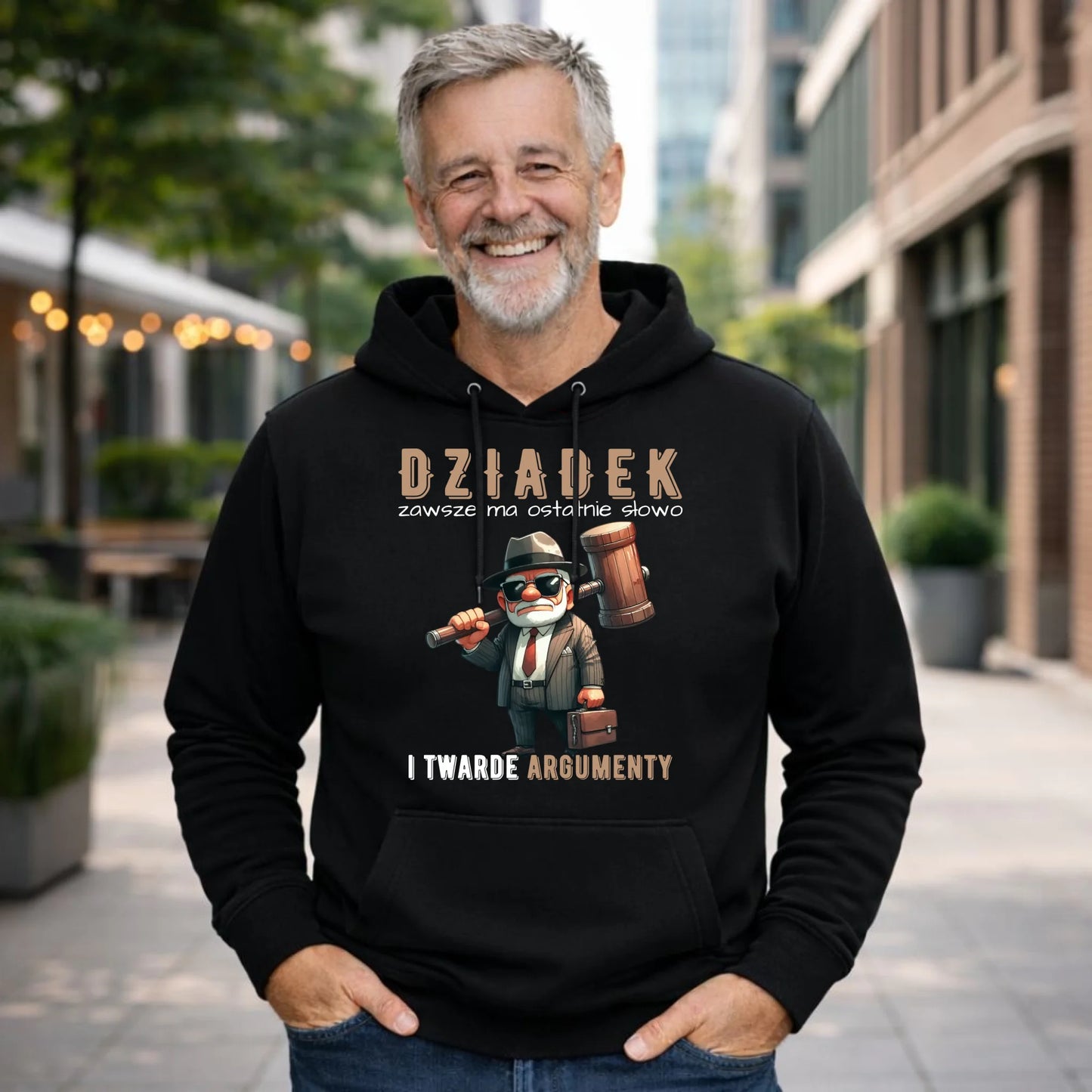 Bluza z kapturem dla dziadka - Dziadek zawsze ma ostatnie słowo D40 - StoryCups.pl