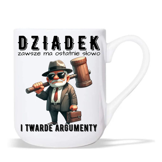 Kubek elegant dla dziadka - Dziadek zawsze ma ostatnie słowo D40 - StoryCups.pl