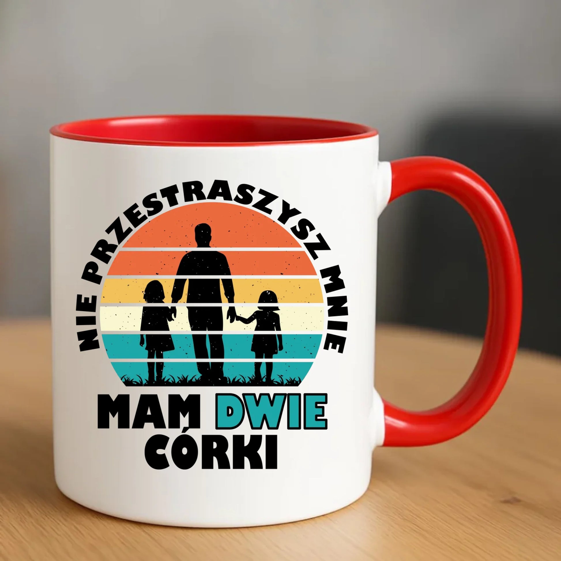 Kubek dla taty - Nie przestraszysz mnie mam dwie córki DT02 - StoryCups.pl