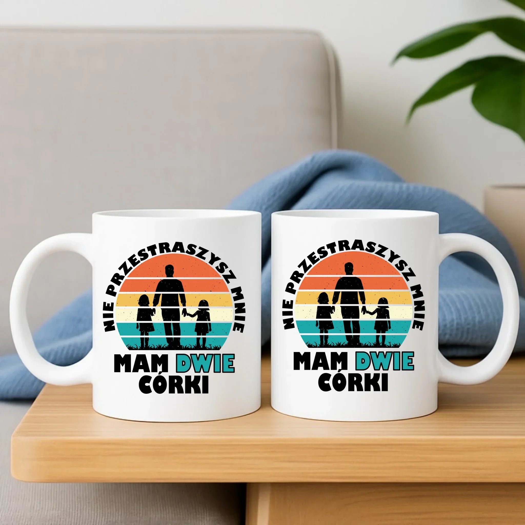 Kubek dla taty - Nie przestraszysz mnie mam dwie córki DT02 - StoryCups.pl