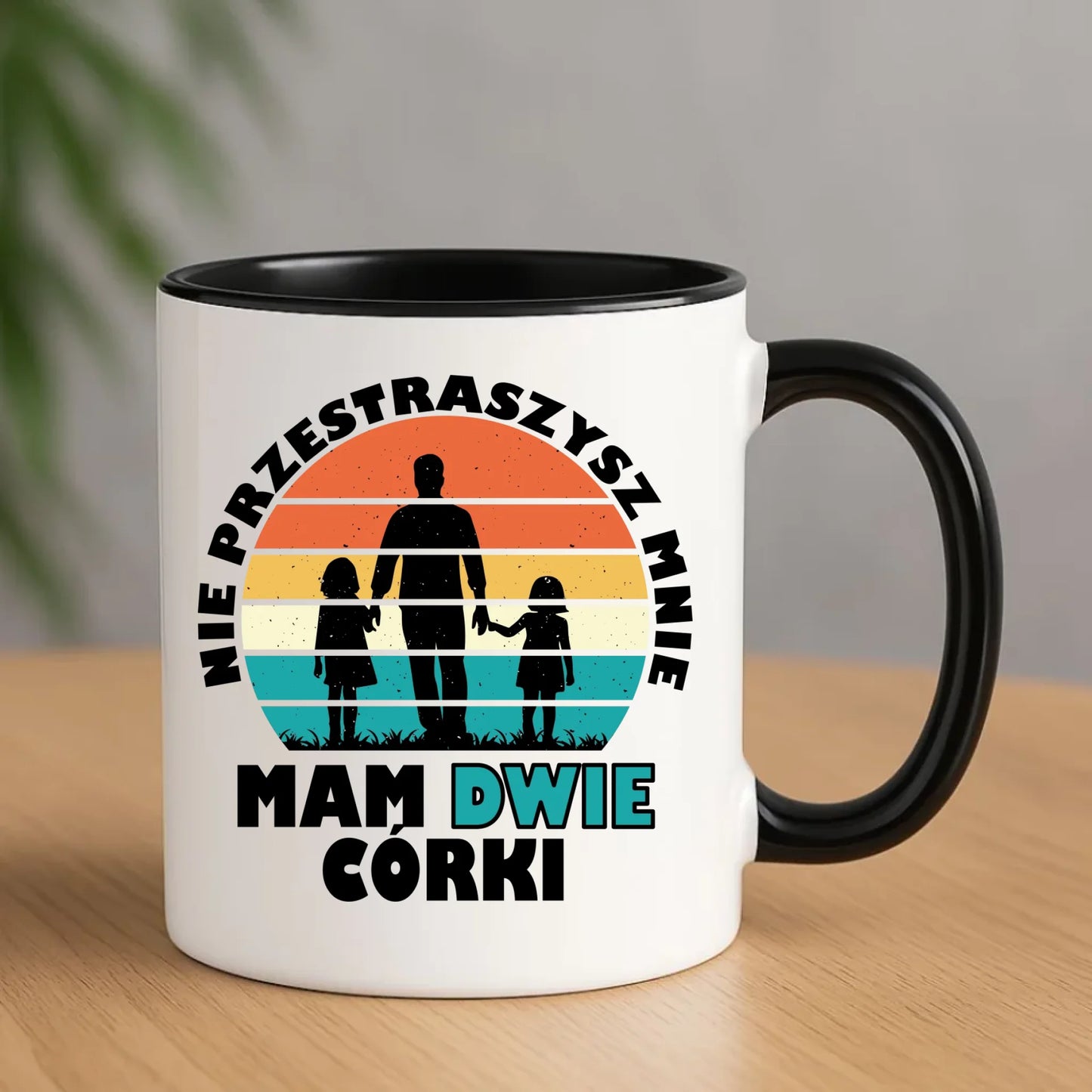 Kubek dla taty - Nie przestraszysz mnie mam dwie córki DT02 - StoryCups.pl