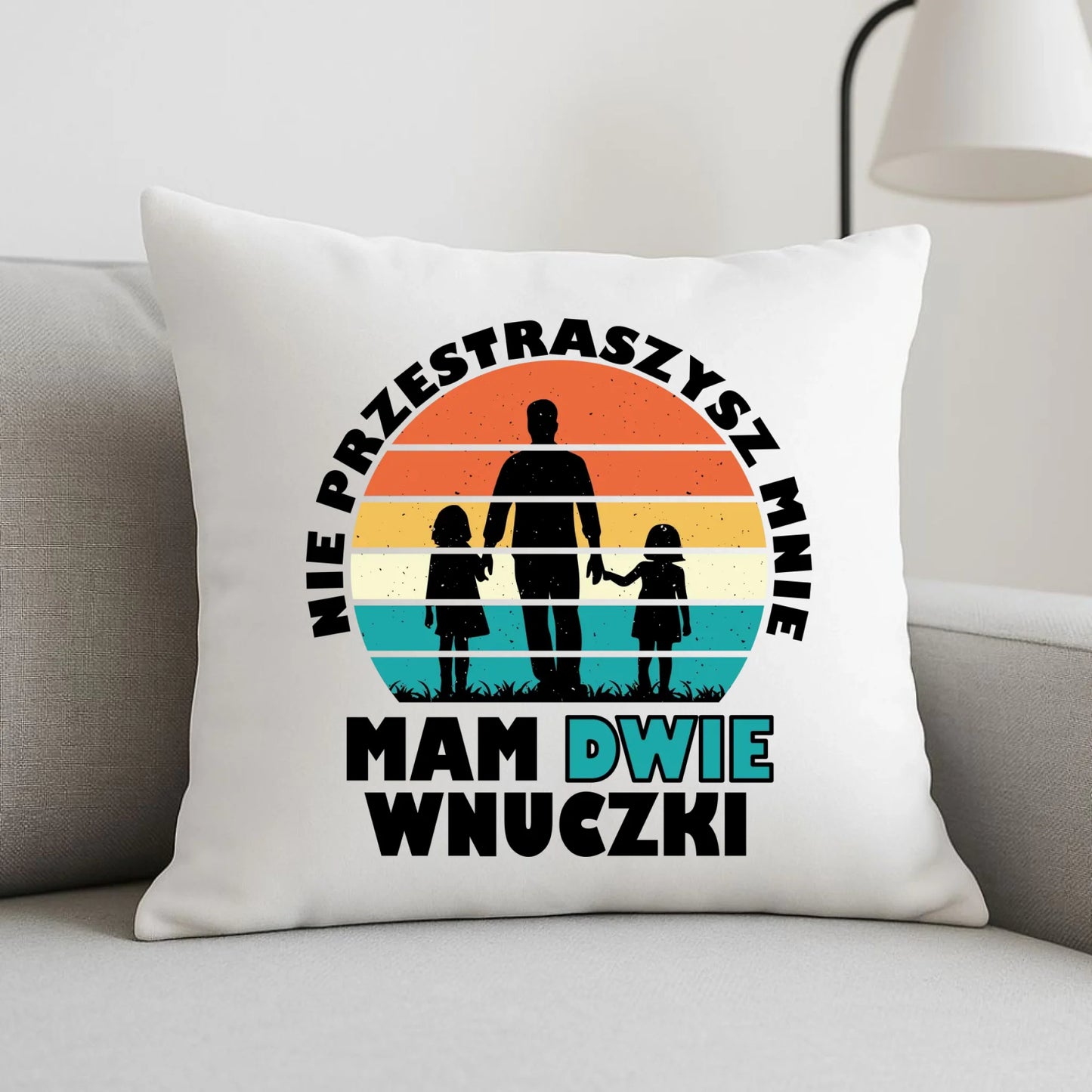 Poduszka dla dziadka - Nie przestraszysz mnie mam dwie wnuczki D41 - StoryCups.pl