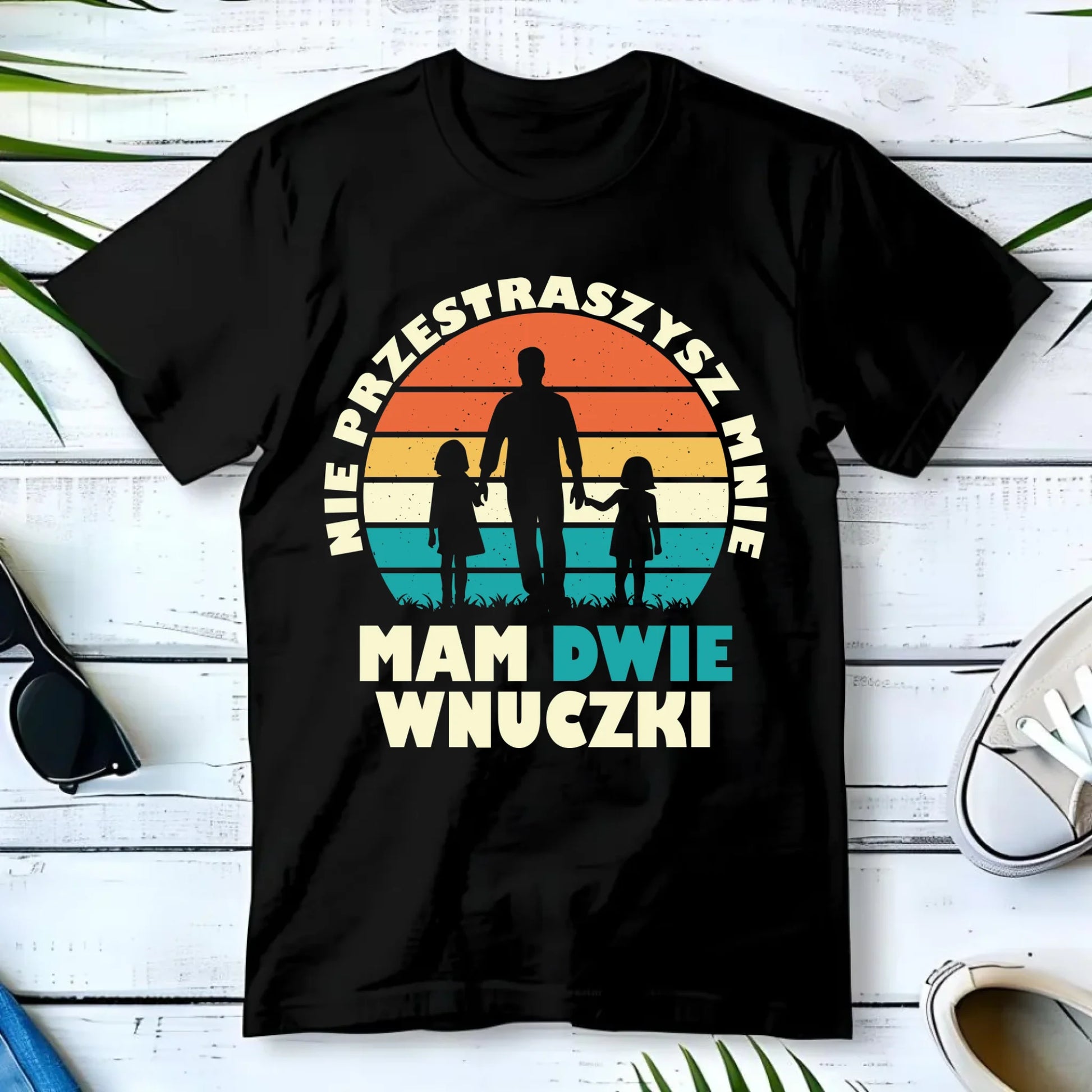 Koszulka dla dziadka - Nie przestraszysz mnie mam dwie wnuczki D41 - StoryCups.pl