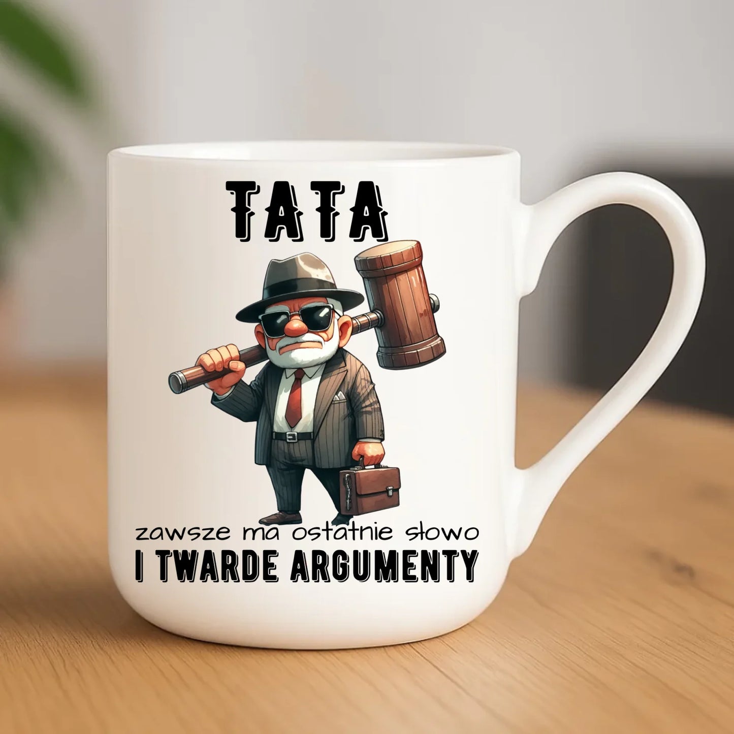 Kubek elegant dla taty - Tata zawsze ma ostatnie słowo DT82 - StoryCups.pl