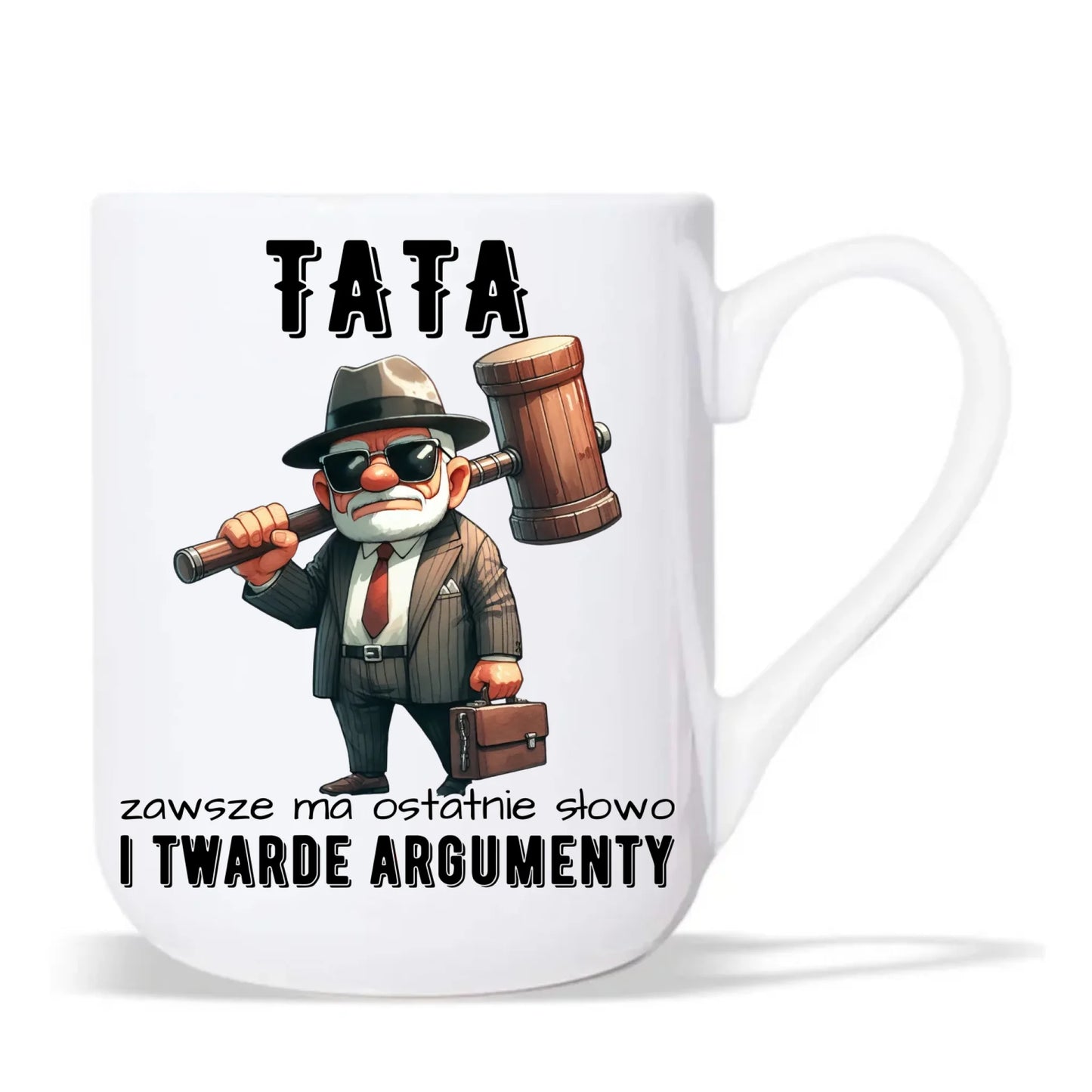 Kubek elegant dla taty - Tata zawsze ma ostatnie słowo DT82 - StoryCups.pl
