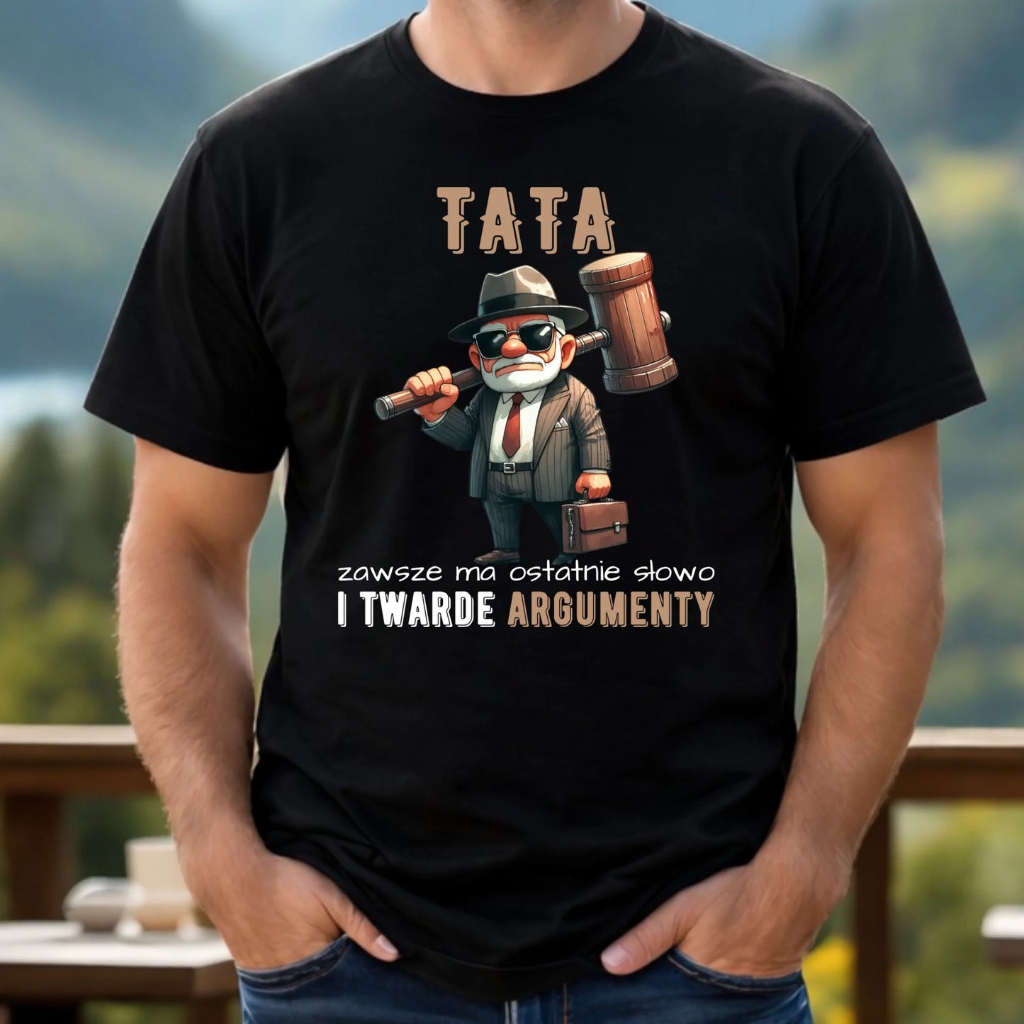 Koszulka męska dla taty - Tata zawsze ma ostatnie słowo DT82 - StoryCups.pl